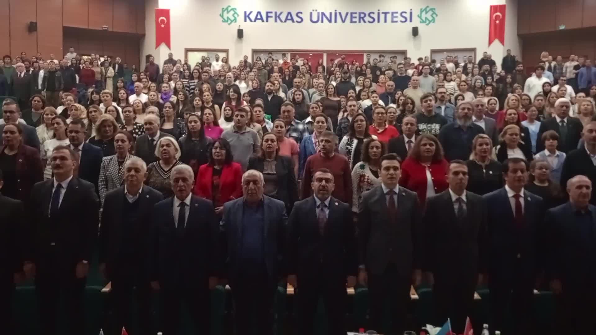 Kars'ta, Azerbaycan'ın Karabağ Zaferi'nin 5. yılı coşkuyla kutlandı