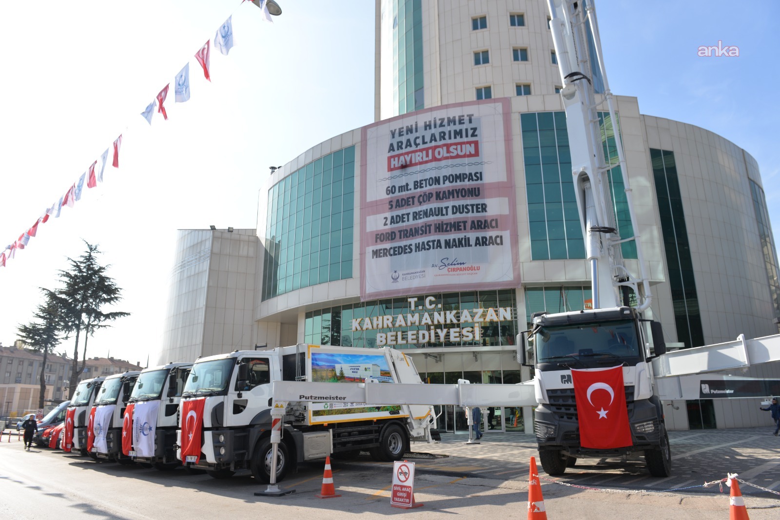 Kahramankazan Belediyesi, filosunu 10 yeni araç ile güçlendirdi
