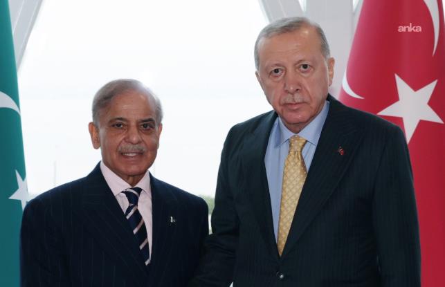 Cumhurbaşkanı Erdoğan, Bakü'de Pakistan Başbakanı Şerif ile görüştü