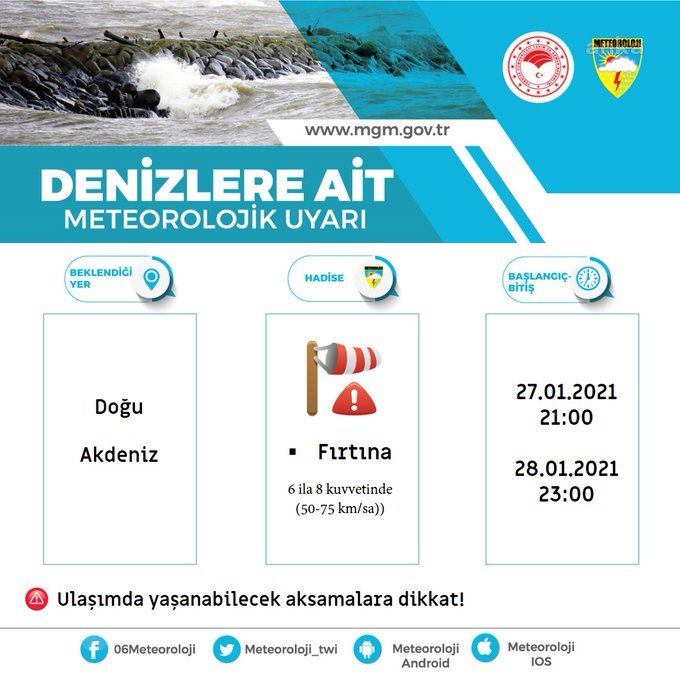 METEOROLOJİ'DEN KAR, BUZLANMA VE FIRTINA UYARISI