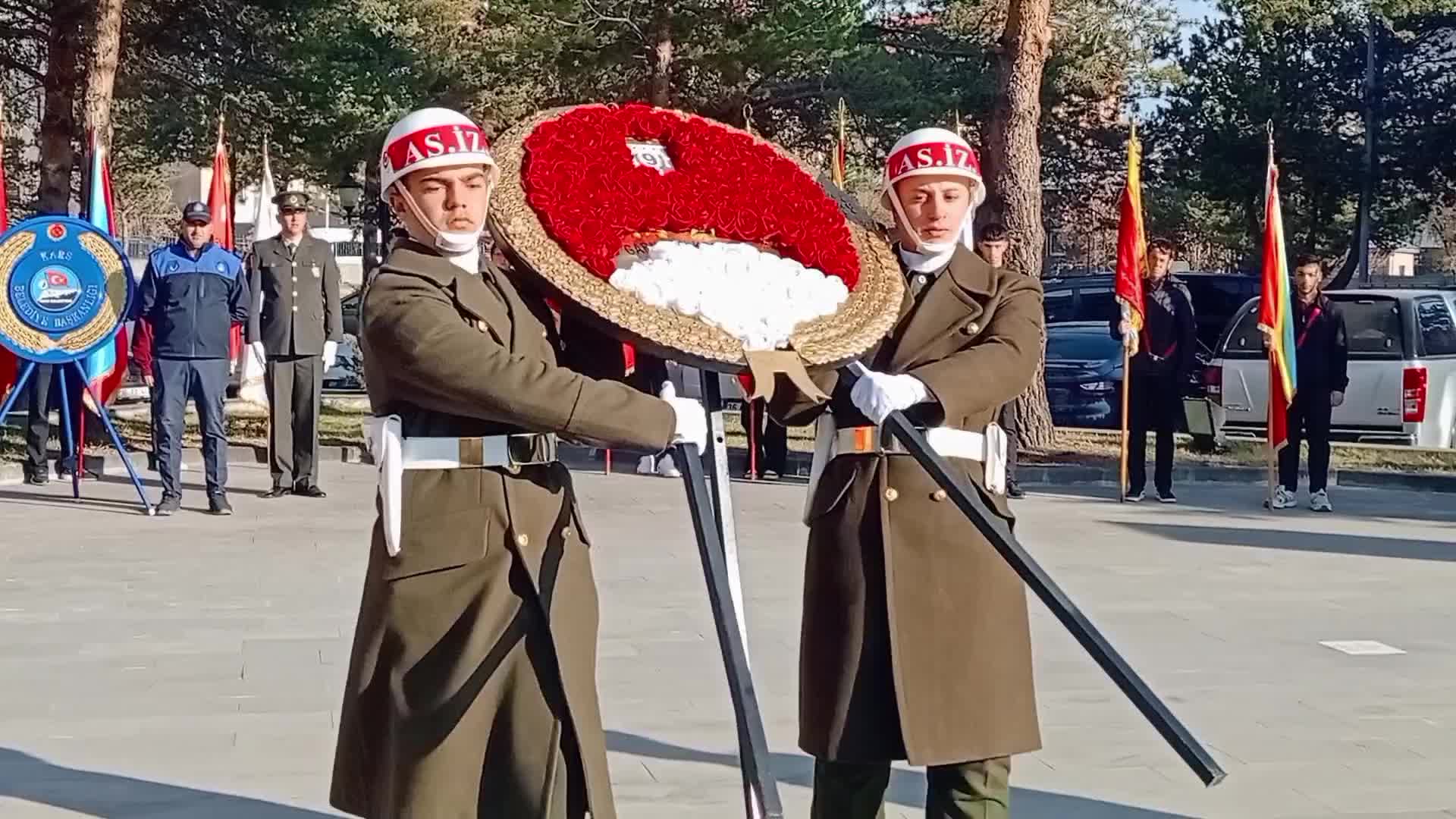 Büyük Önder Atatürk'ü anıyoruz... Atatürk, vefatının 87. yılında Kars'ta anıldı