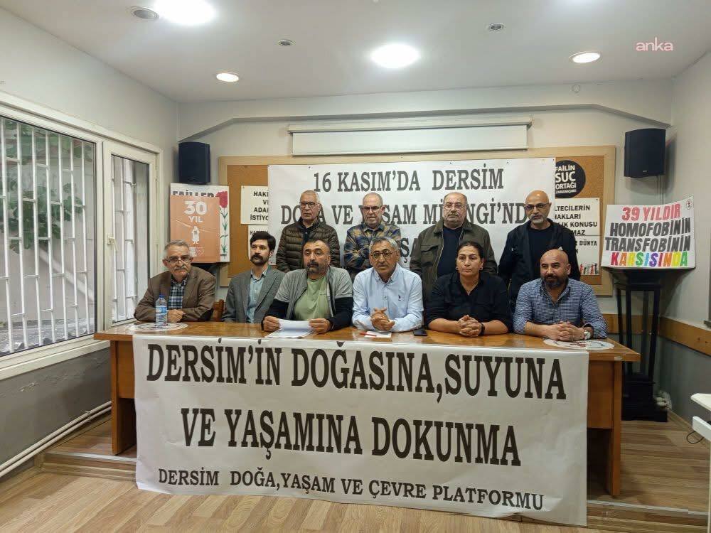 Tunceli’de çevreciler maden ve HES projelerini 16 Kasım'da protesto edecek