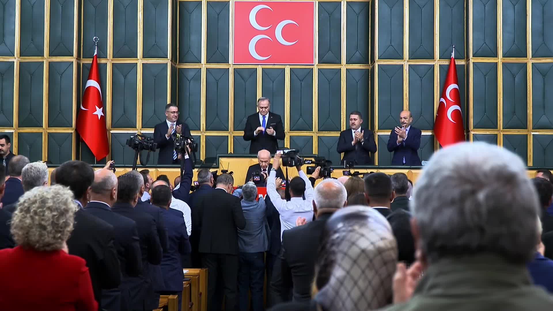 MHP Grup Toplantısı... Bahçeli: "Terörsüz Türkiye’ye karşı gelenler, hele bir itiraf etsinler; terör bitsin mi, bitmesin mi?"