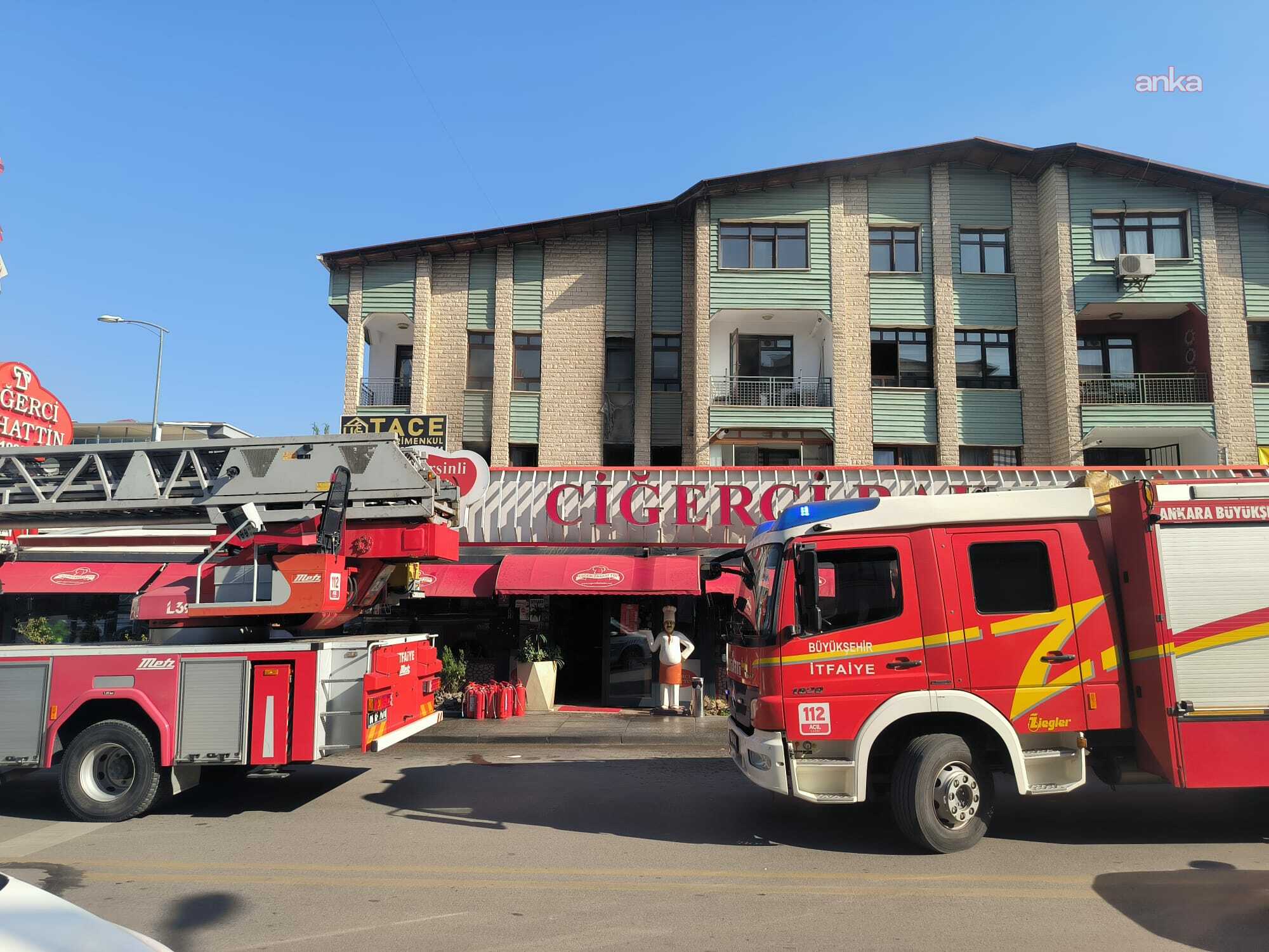 Balgat'ta bir apartman dairesinde çıkan yangın kısa sürede söndürüldü