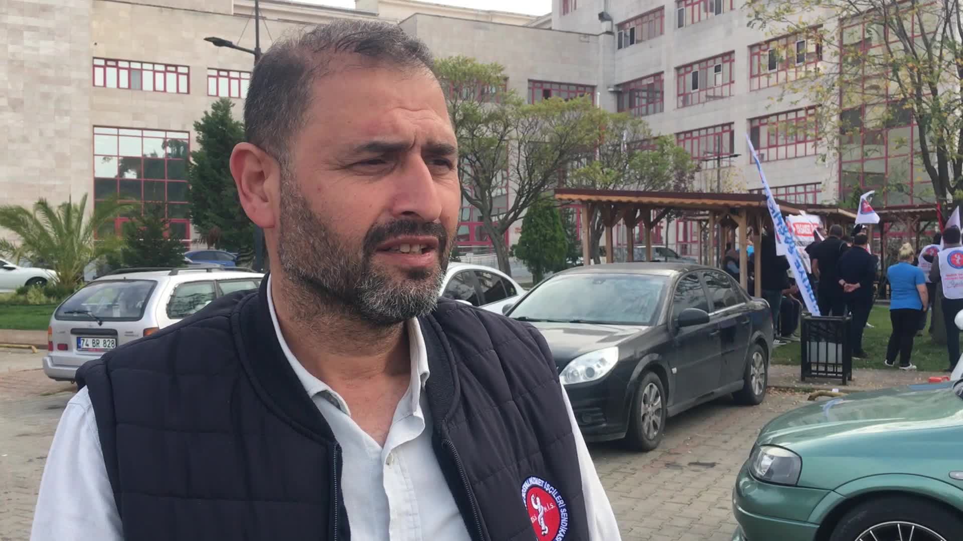 Sağlık-İş Zonguldak Şube Başkanı Hakan Uzun: "BEÜ Sağlık Uygulama ve Araştırma Merkezi toplu sözleşme farklarımızı ödemedi"