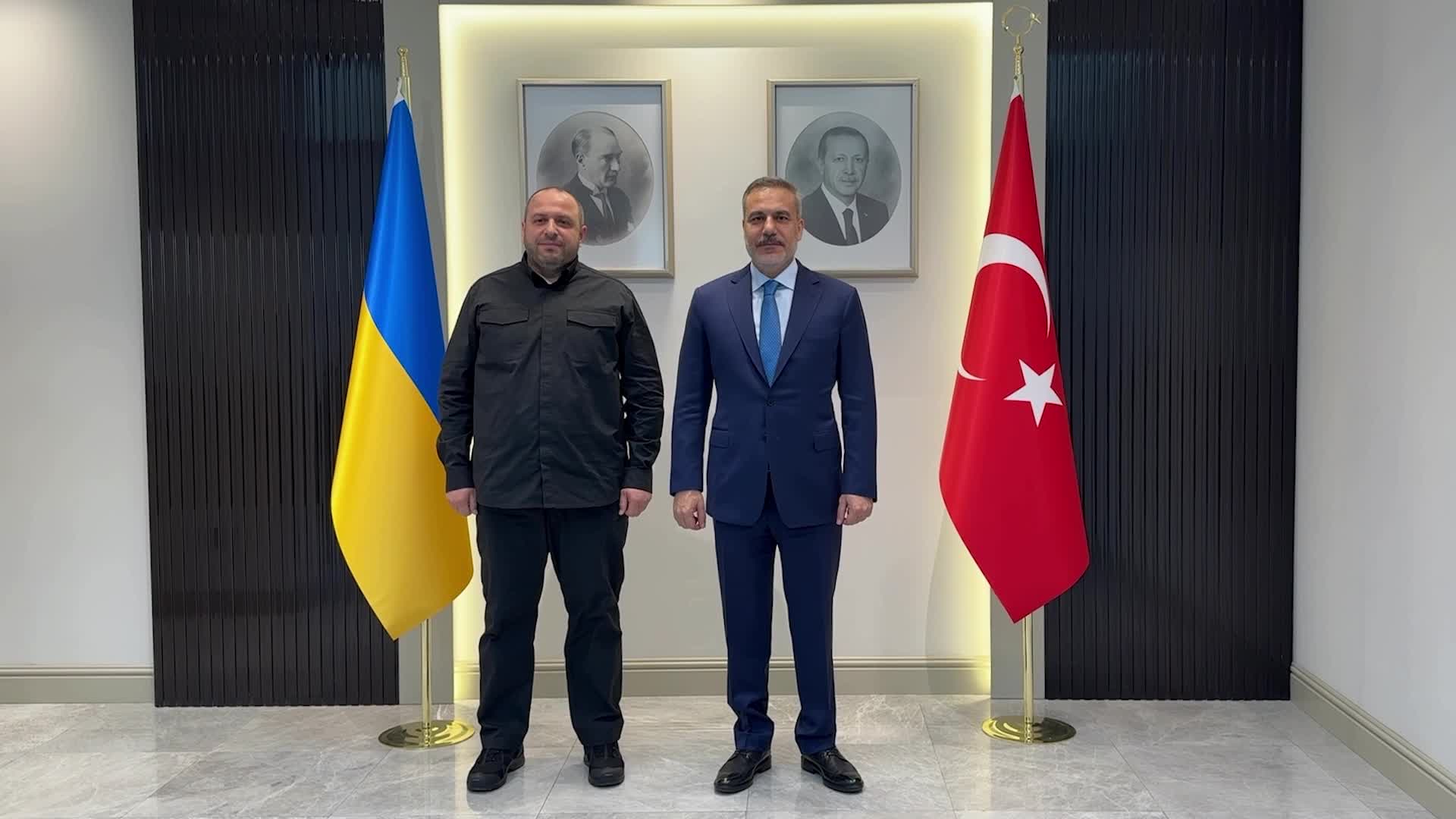 Dışişleri Bakanı Fidan, Ukrayna Milli Güvenlik ve Savunma Konseyi Sekreteri Umerov ile görüştü