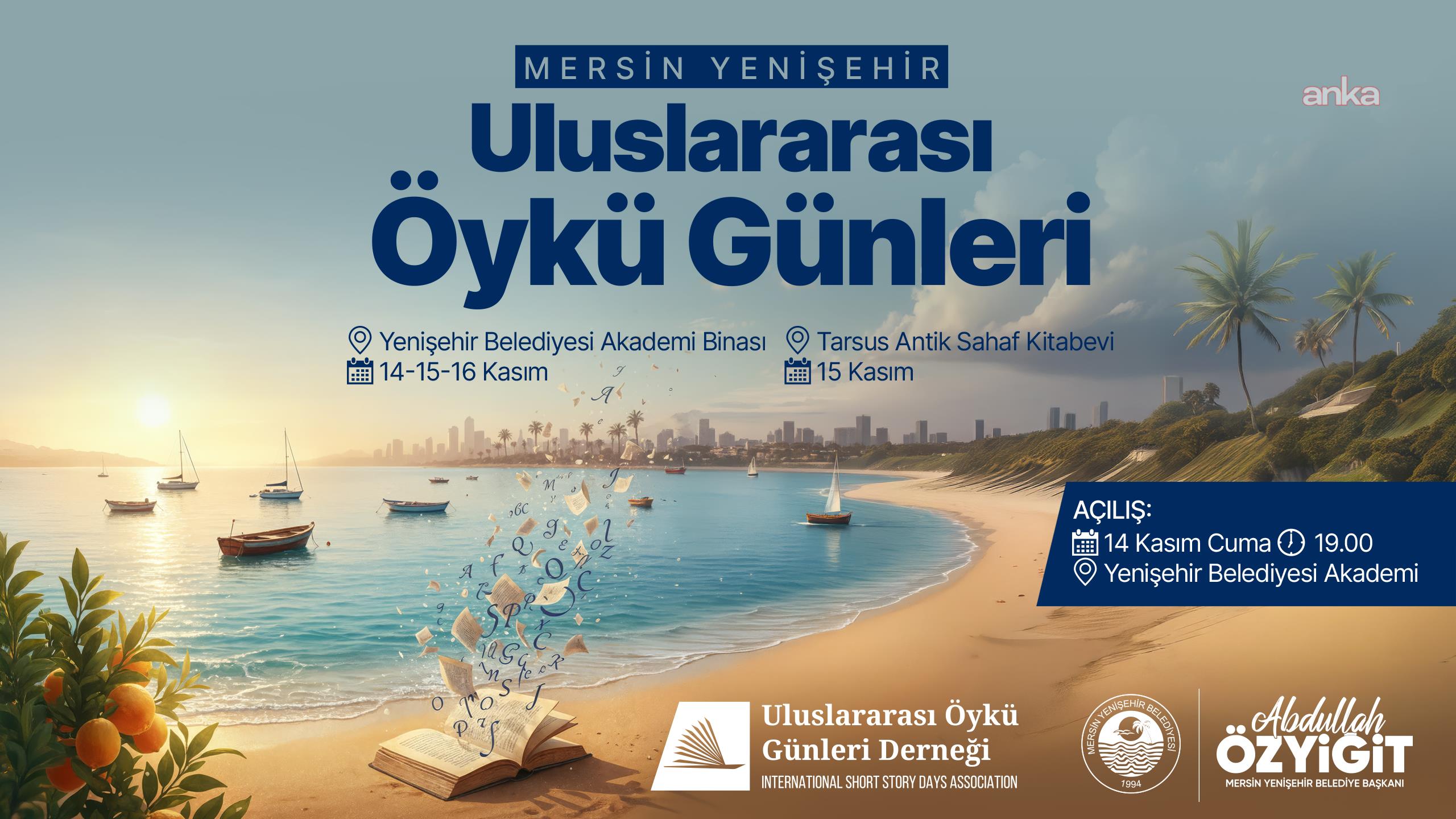 "Yenişehir Uluslararası Öykü Günleri" yarın başlıyor
