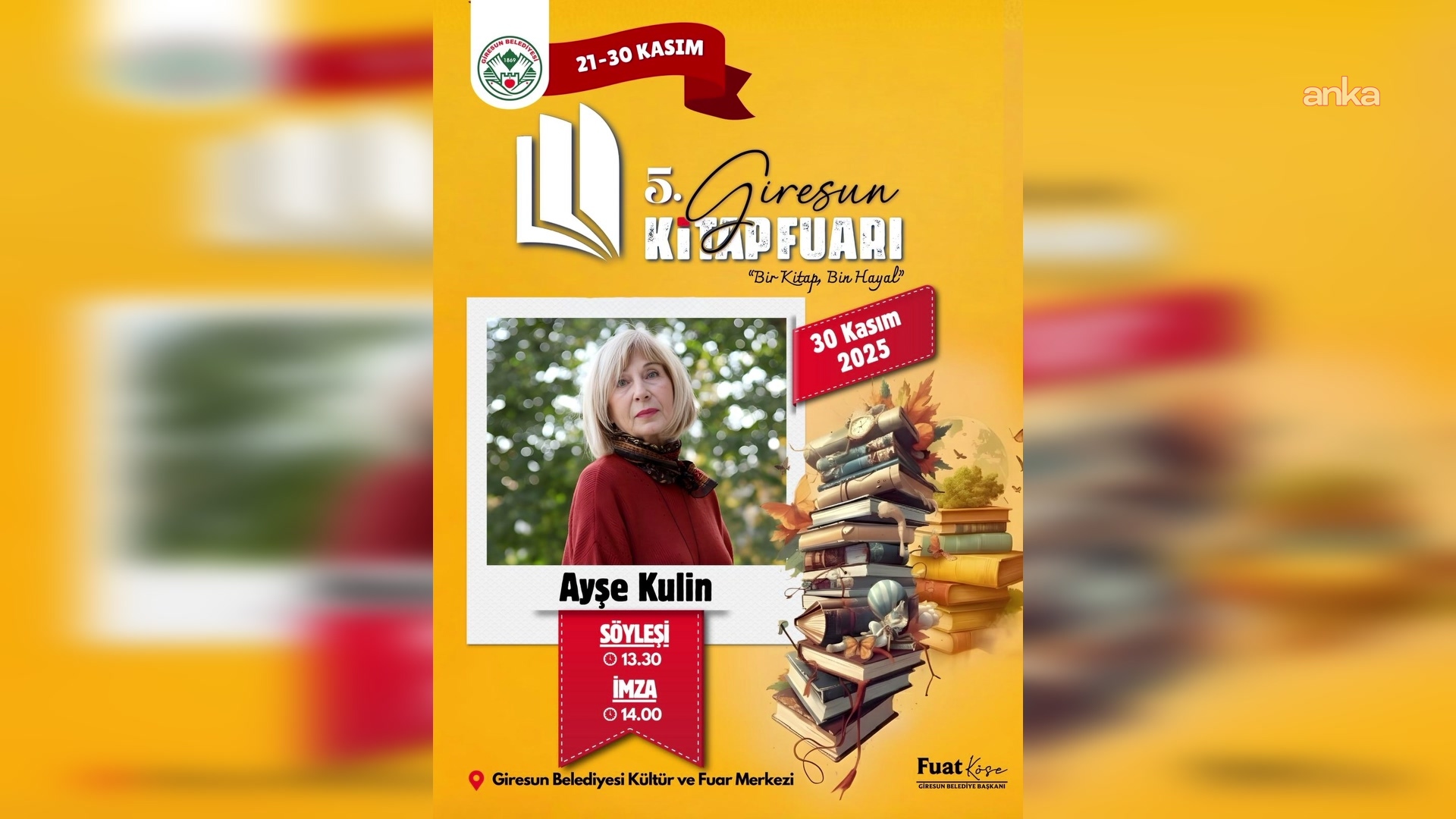 Giresun Belediyesi Kitap Fuarı için geri sayım başladı