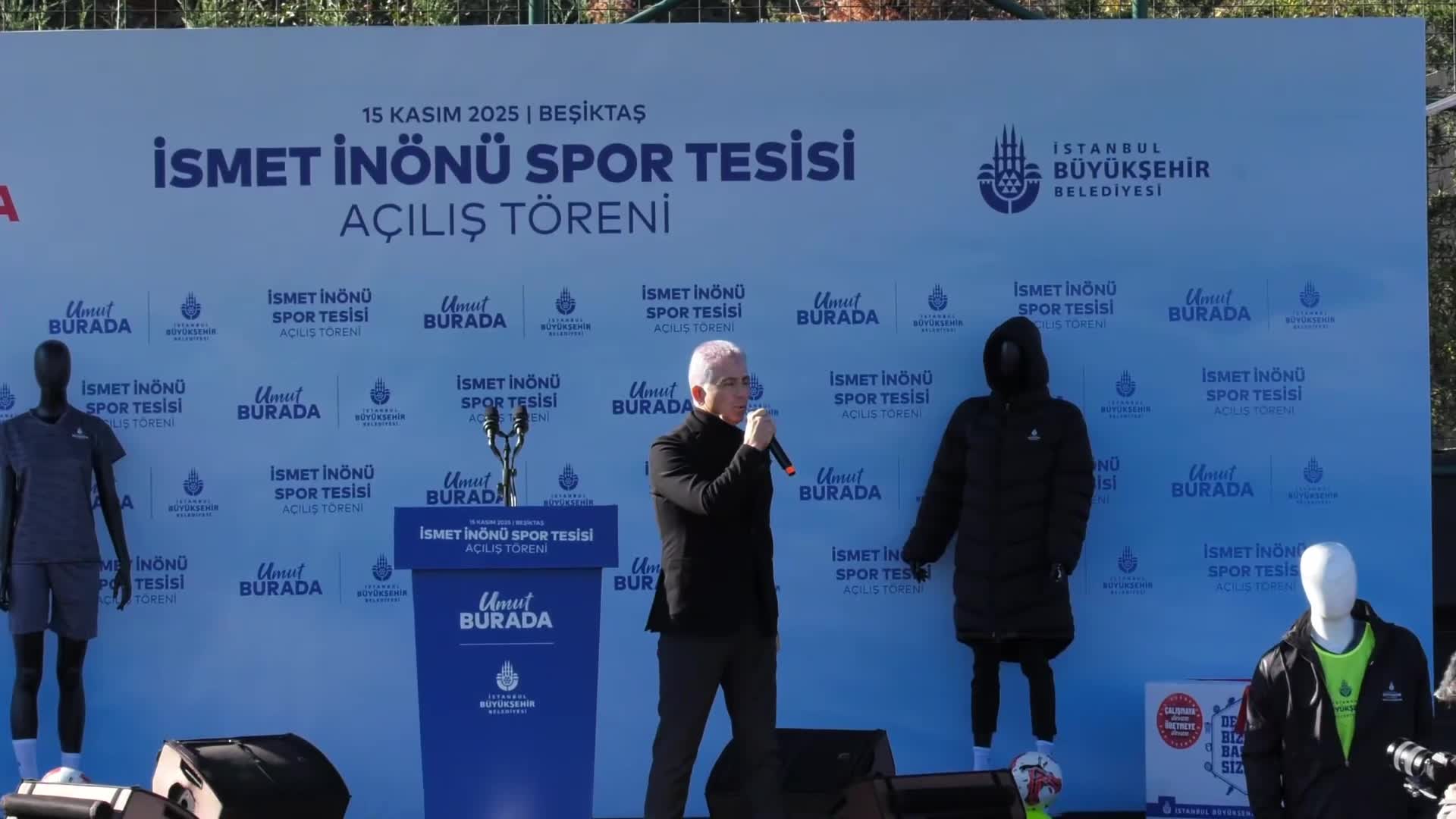 Beşiktaş İsmet İnönü Spor Tesisi yenilendi... Açılışta konuşan Nuri Aslan: Bu kara günler geçecek. Adalet çok yakın. Özgürlük mutlaka gelecek