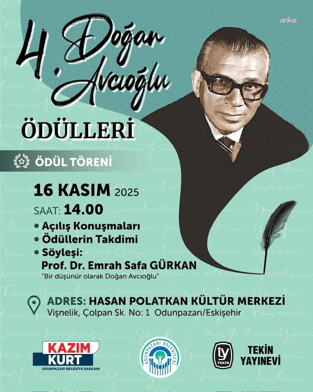 4. Doğan Avcıoğlu ödülleri yarın sahiplerini buluyor
