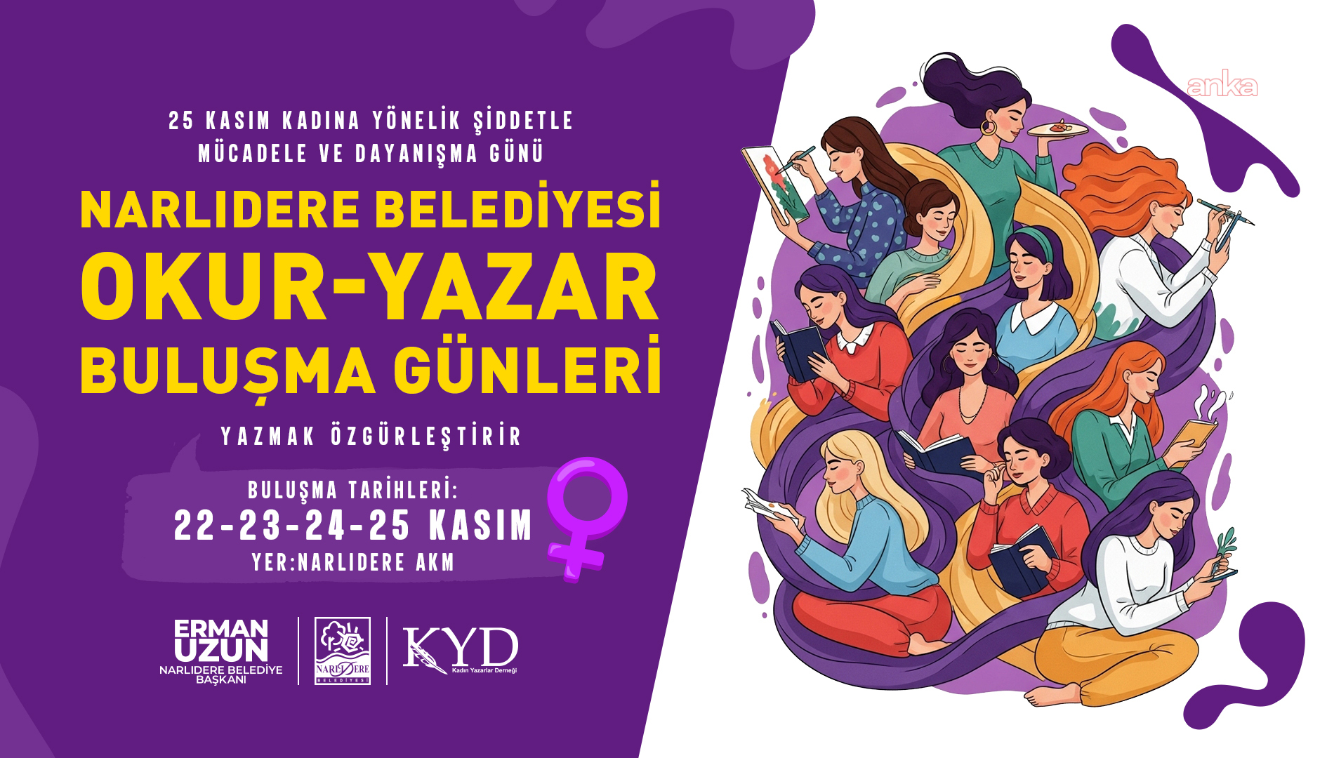 Narlıdere Okur - Yazar Buluşma Günleri 22 Kasım’da başlıyor
