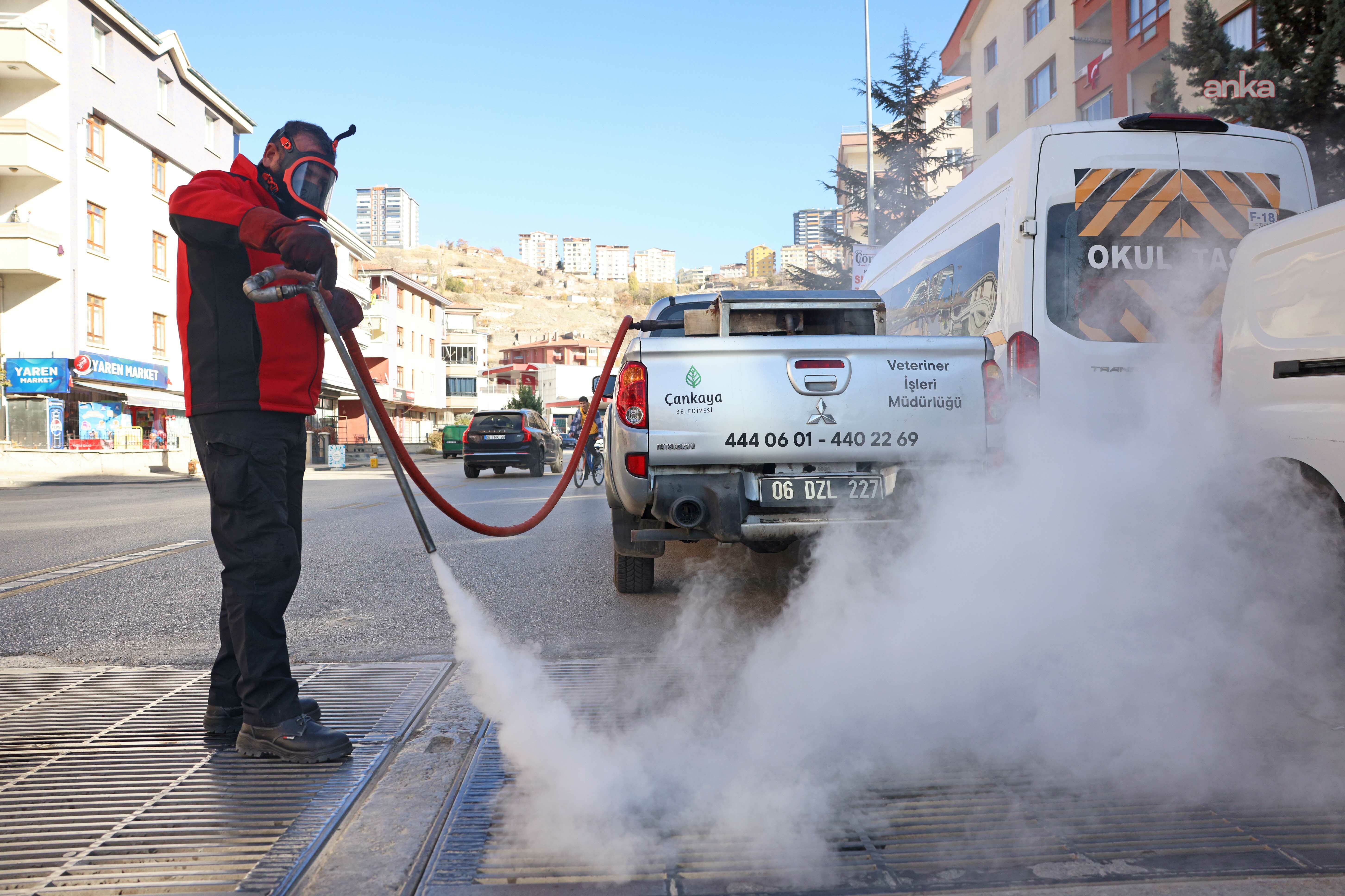 Çankaya'da haşere ile mücadele çalışmaları sürüyor