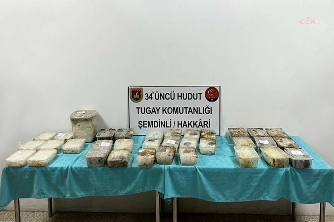 MSB: "İran hududunda 81 bin 133 gram uyuşturucu madde  ele geçirildi"