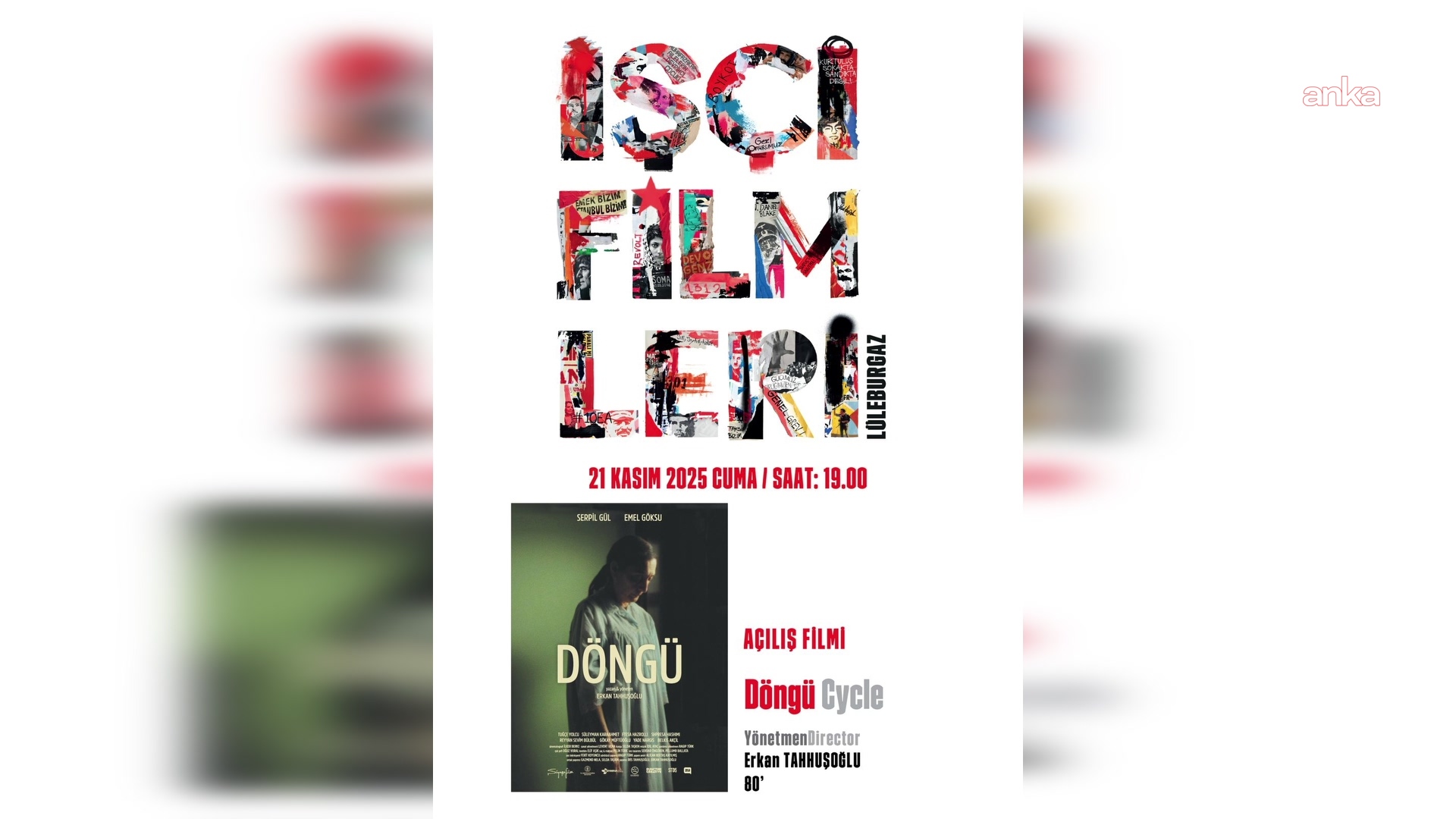 Lüleburgaz’da "Uluslararası 20. İşçi Filmleri Festivali" için geri sayım başladı