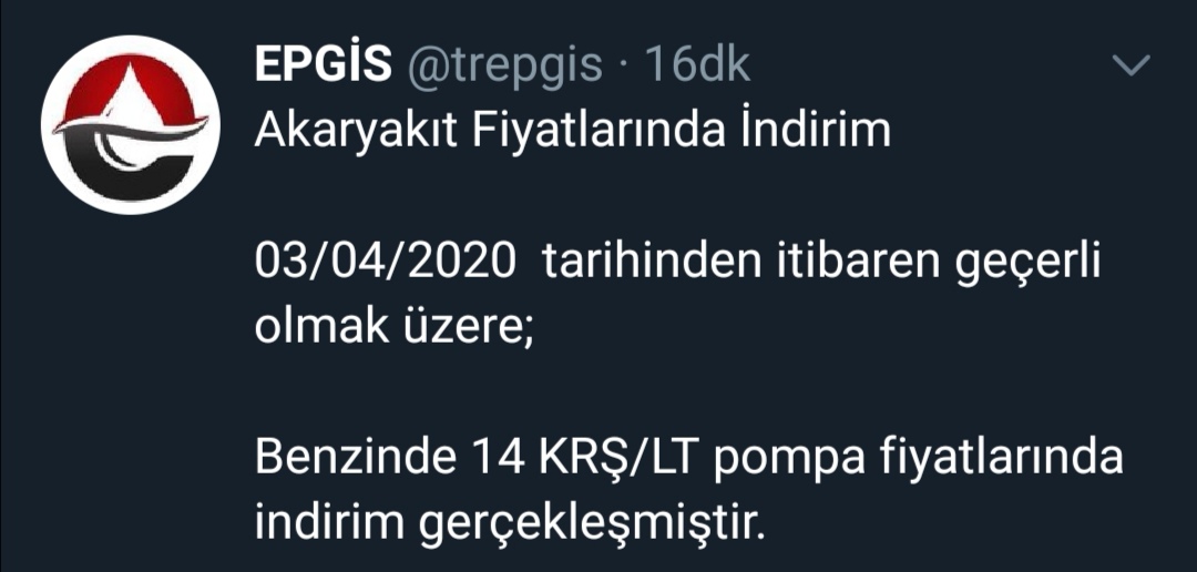 BENZİN FİYATI 5 TL'NİN ALTINA DÜŞECEK