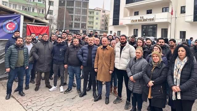 Belediye-İş Sendikası Iğdır Şube Başkanı Bozan: "204 üyemiz Iğdır Belediyesi'ndeki işlerine iade edilmeli"