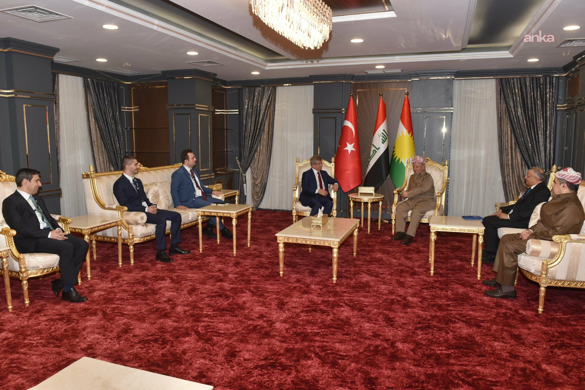 Ahmet Davutoğlu, Mesud Barzani ile bir araya geldi