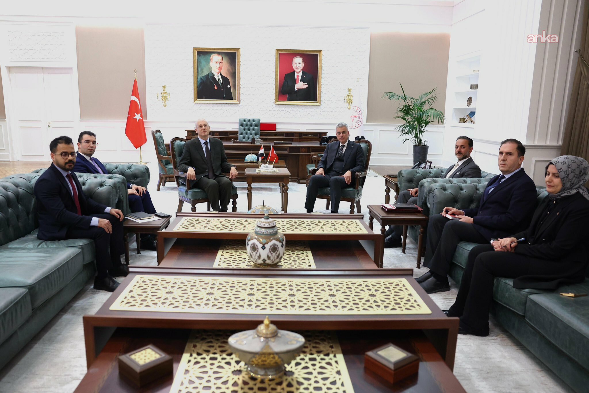 Bakan Memişoğlu, Mısır Büyükelçisi El Sheikh ile bakanlıkta bir araya geldi