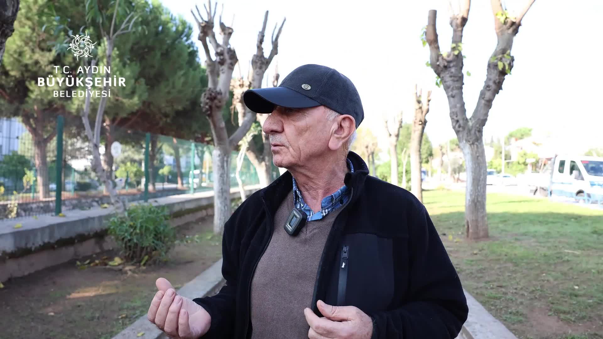 Aydın Büyükşehir Belediyesi'nden Kemer Mahallesi'nde budama çalışması