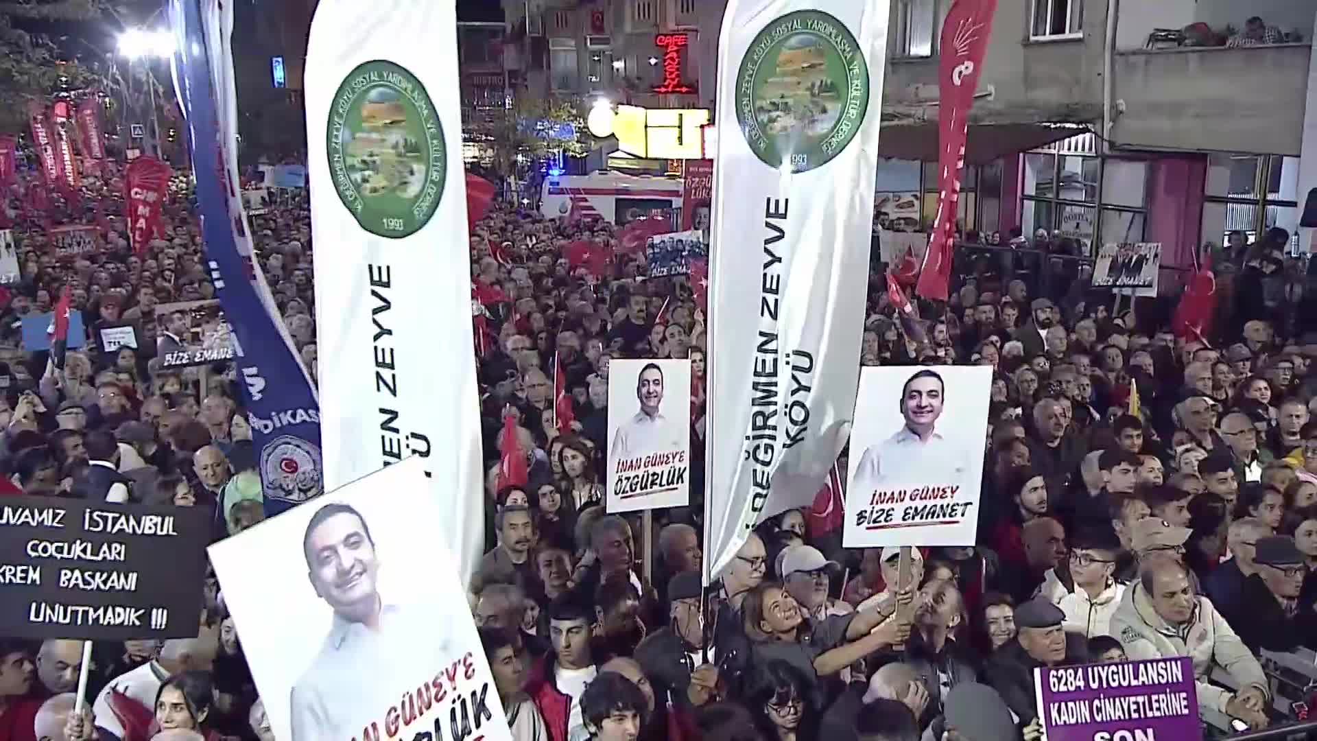 İmamoğlu'ndan Sultangazi mitingine mesaj: Yargılamanın canlı yayında yapılması talebim karşısında kaçacak delik arıyorlar