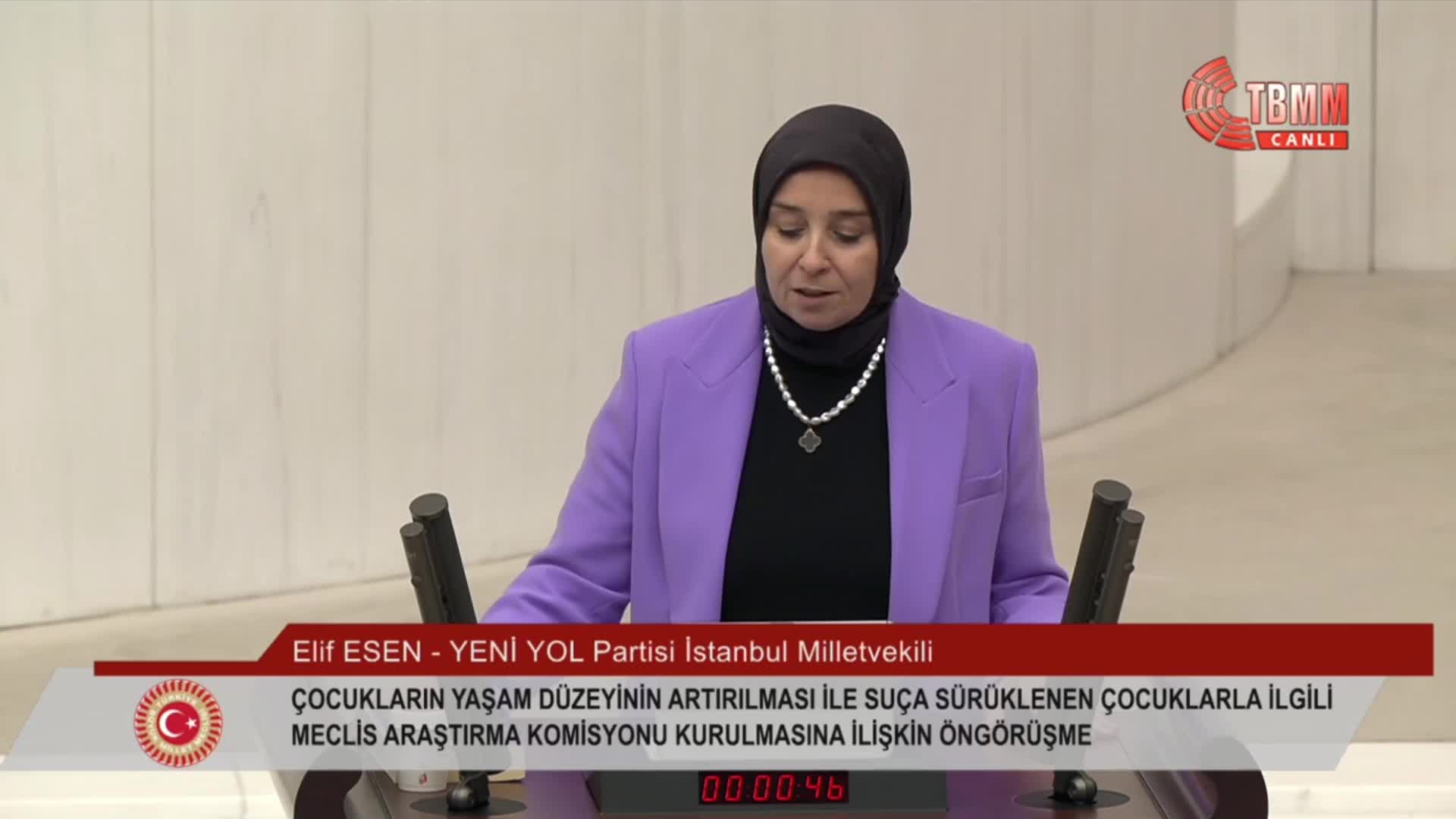 TBMM Genel Kurulu'nda 'suça sürüklenen çocuklar' için araştırma komisyonu kuruldu
