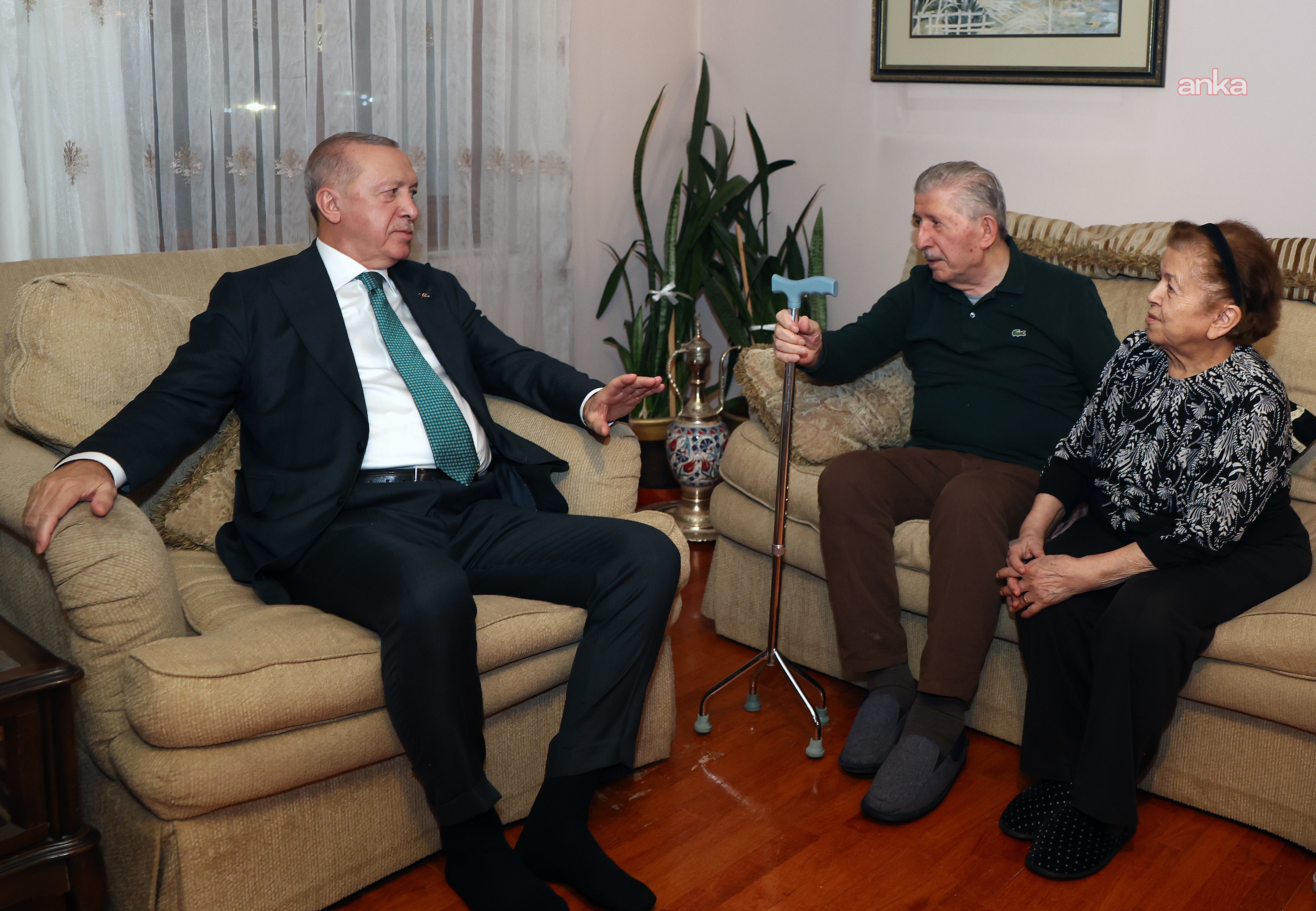 Cumhurbaşkanı Erdoğan'dan TBMM eski Başkanı Toptan'a ziyaret