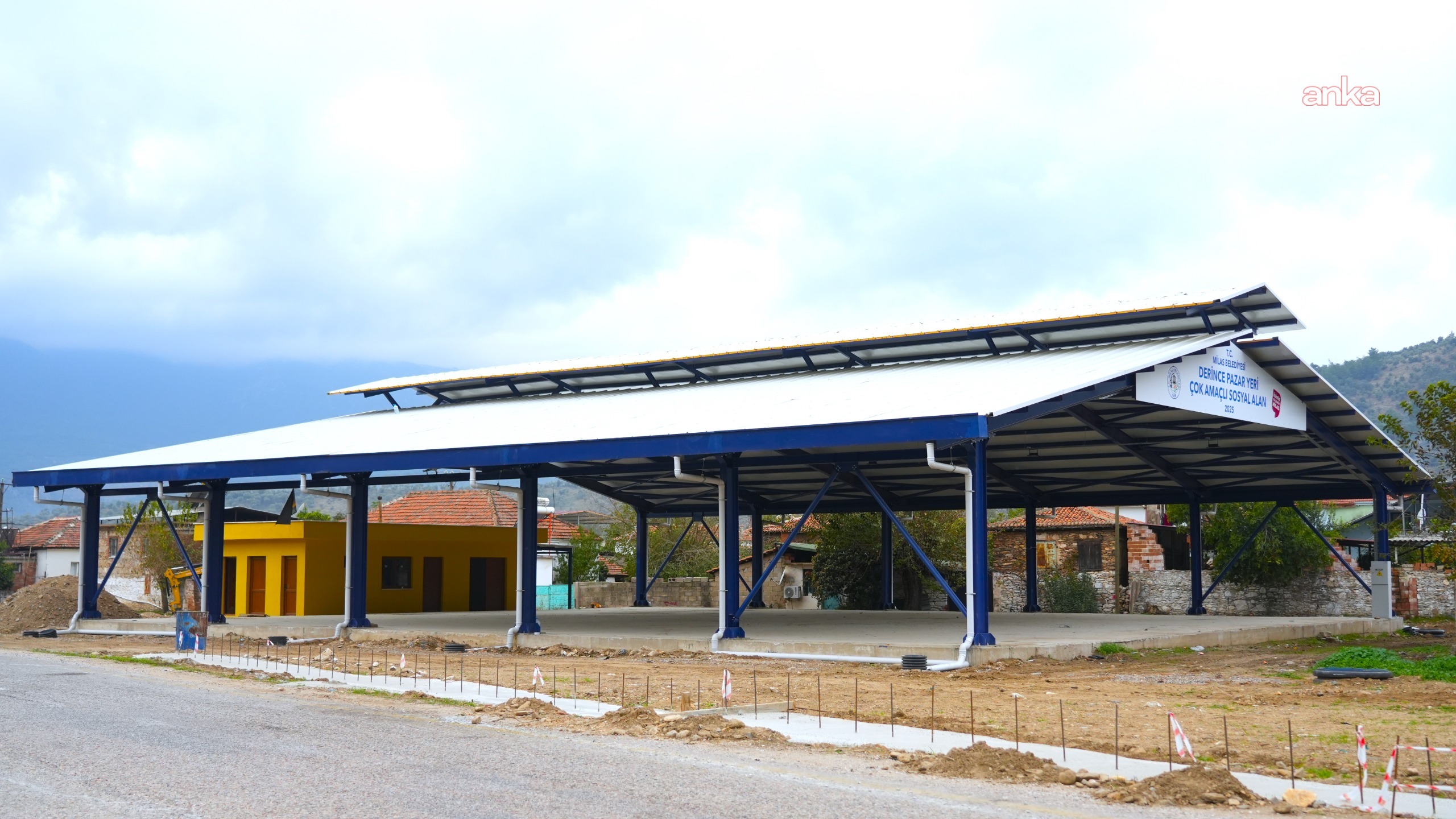 Milas Belediyesi, Derince Çok Amaçlı Sosyal Alan projesinde sona yaklaştı