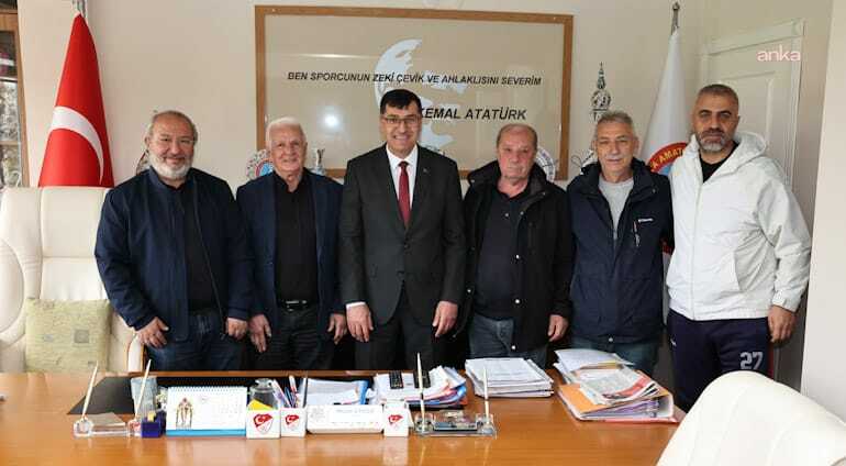 Kütahya Belediye Başkanı Kahveci’den Amatör Spor Kulüpleri Federasyonu’na ziyaret