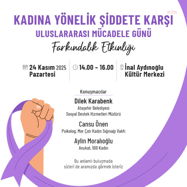 Ataşehir’de kadına yönelik şiddete karşı farkındalık etkinliği düzenlenecek