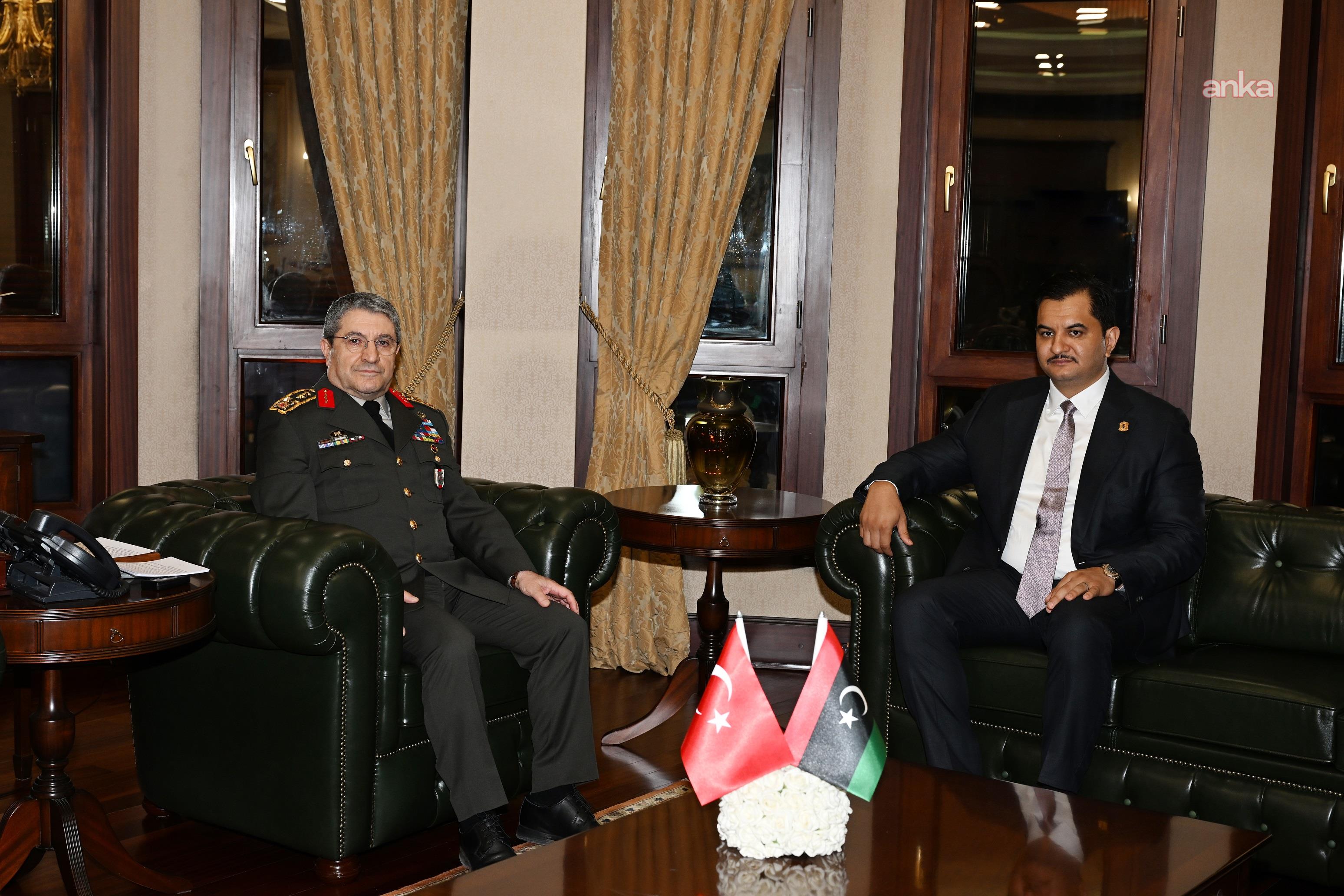 Genelkurmay Başkanı Orgeneral Bayraktaroğlu, Libya Ulusal Ordusu Genel Komutan Yardımcısı Orgeneral Hafter ile görüştü