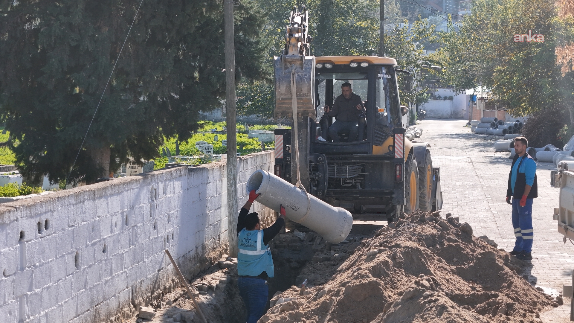 Aydın Büyükşehir Belediyesi, altyapı yatırımlarını sürdürüyor