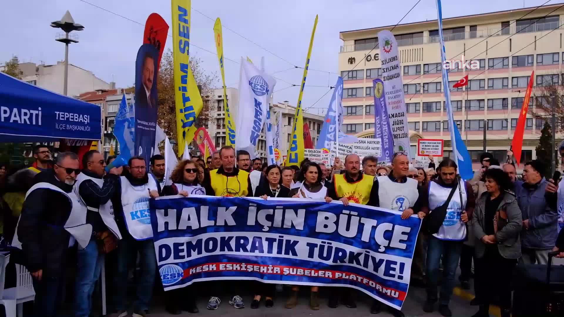 KESK’ten Eskişehir’de yürüyüş: “Emekten ve halktan yana bütçe istiyoruz”