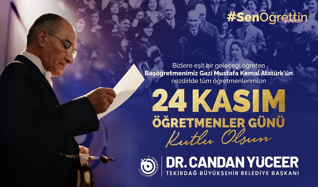 Tekirdağ’da Öğretmenler Günü’nde Atatürk’e vefa