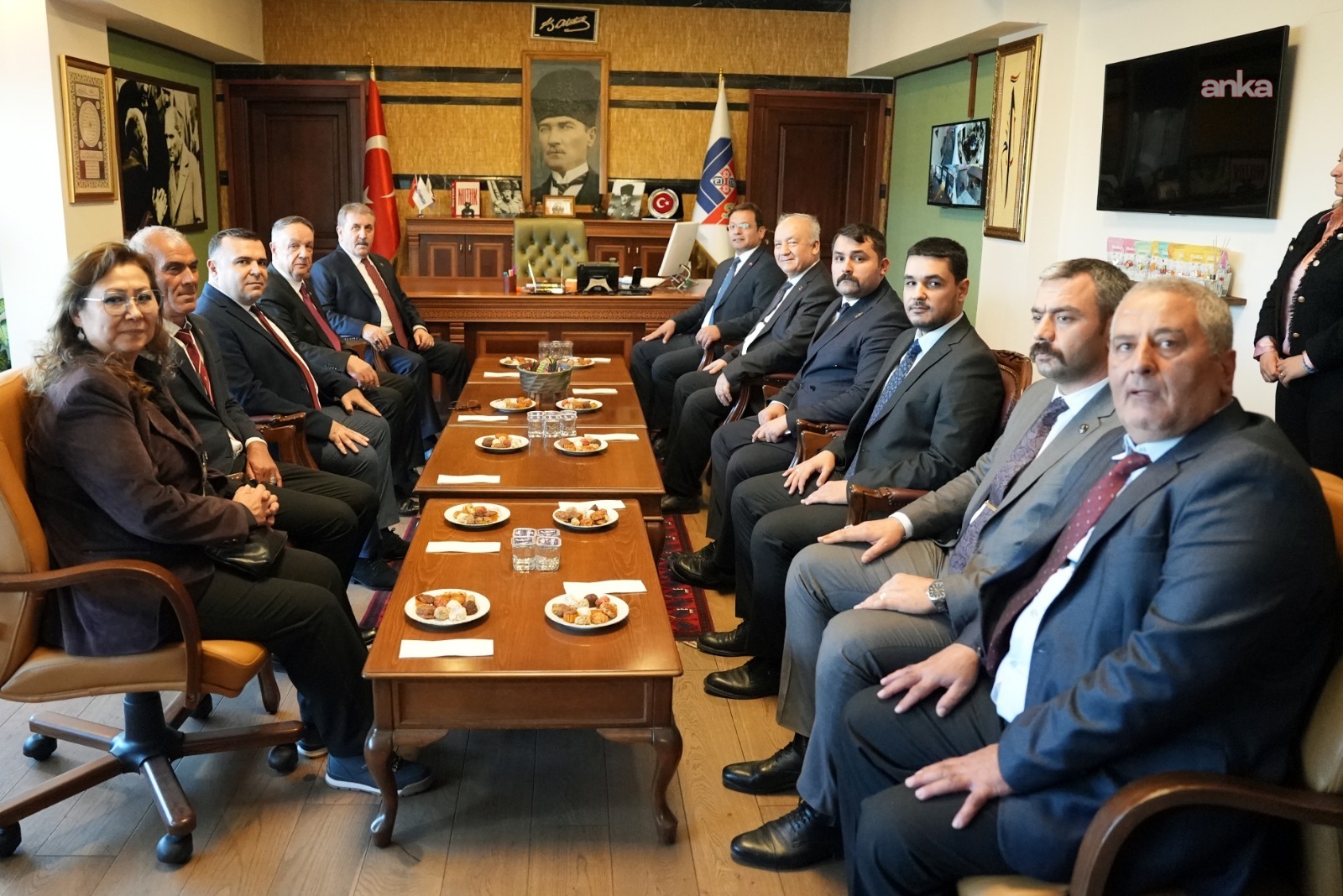 Mustafa Destici'den Sındırgı Belediye Başkanı Sak'a ziyaret