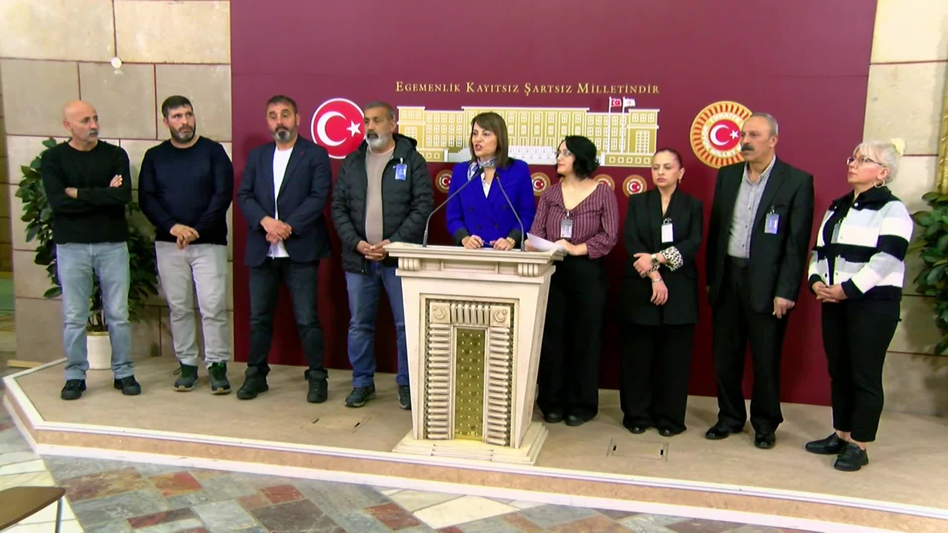 Özel Okmeydanı Hastanesi ile kayyum yönetimindeki Şişli Belediyesi işçileri TBMM'de: Hiçbir özlük hakkımızı bırakmayacağız, sonuna kadar direneceğiz