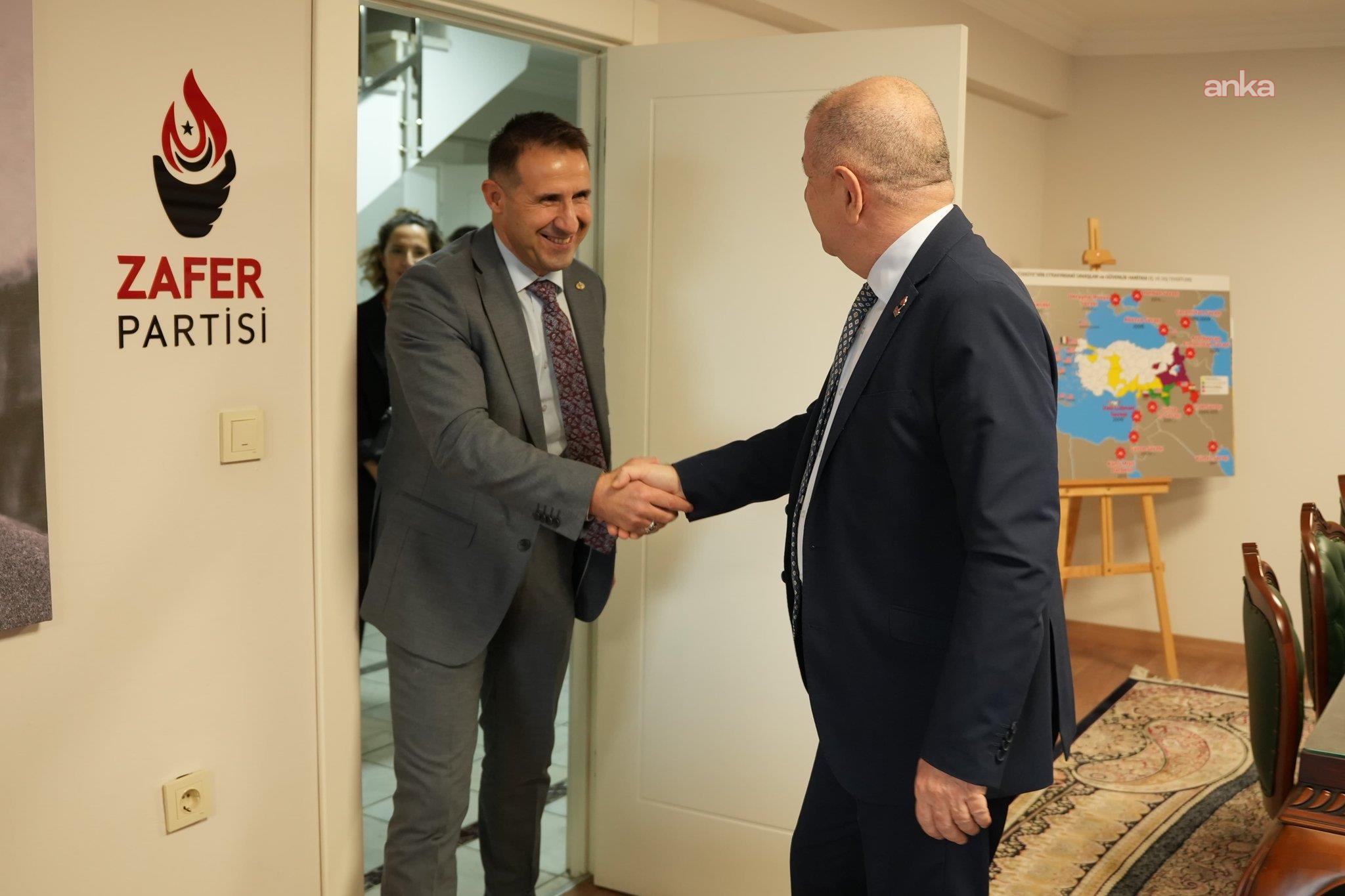 Emekli Albay Özeller, Zafer Partisi Genel Başkanı Özdağ'ı ziyaret etti