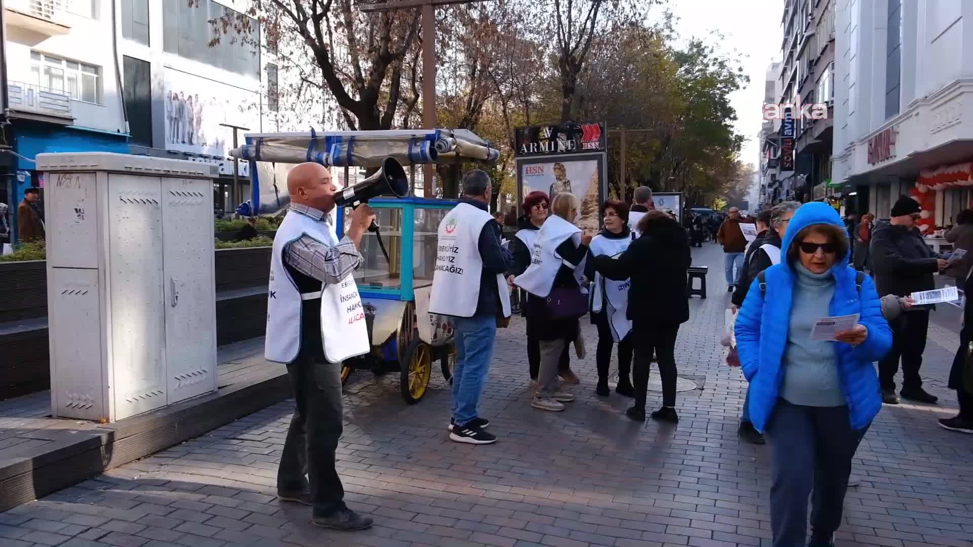 Eskişehir’de emekliler sokağa çıktı: "Adaletli gelir dağılımı istiyoruz"
