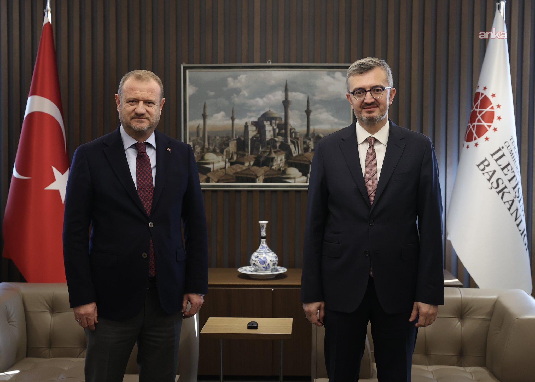 RTÜK Başkanı Mehmet Daniş, İletişim Başkanı Burhanettin Duran'ı ziyaret etti