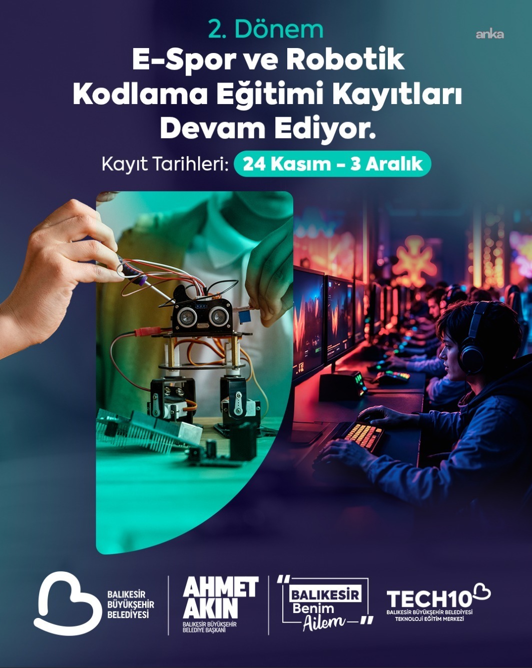 Balıkesir Büyükşehir Belediyesi, e-spor ve robotik kodlama ile gençleri eğitmeye hazırlanıyor
