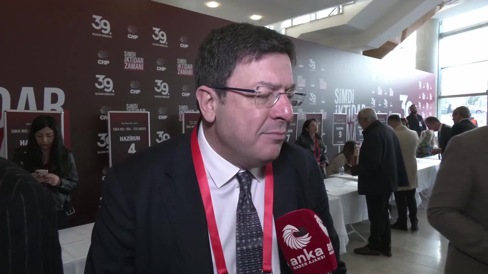 CHP’nin 39’uncu Olağan Kurultayı… Muharrem Erkek: “Sonunda mutlaka göreceksiniz CHP ve Türkiye kazanacak”