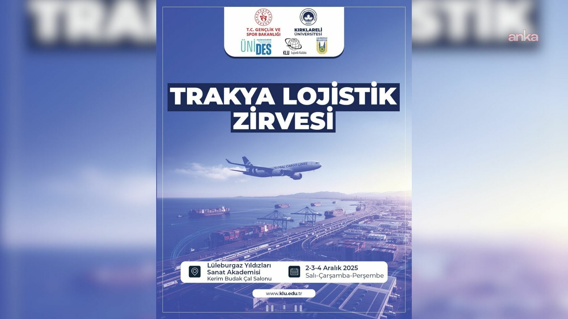 Lüleburgaz, Trakya Lojistik Zirvesi'ne ev sahipliği yapacak