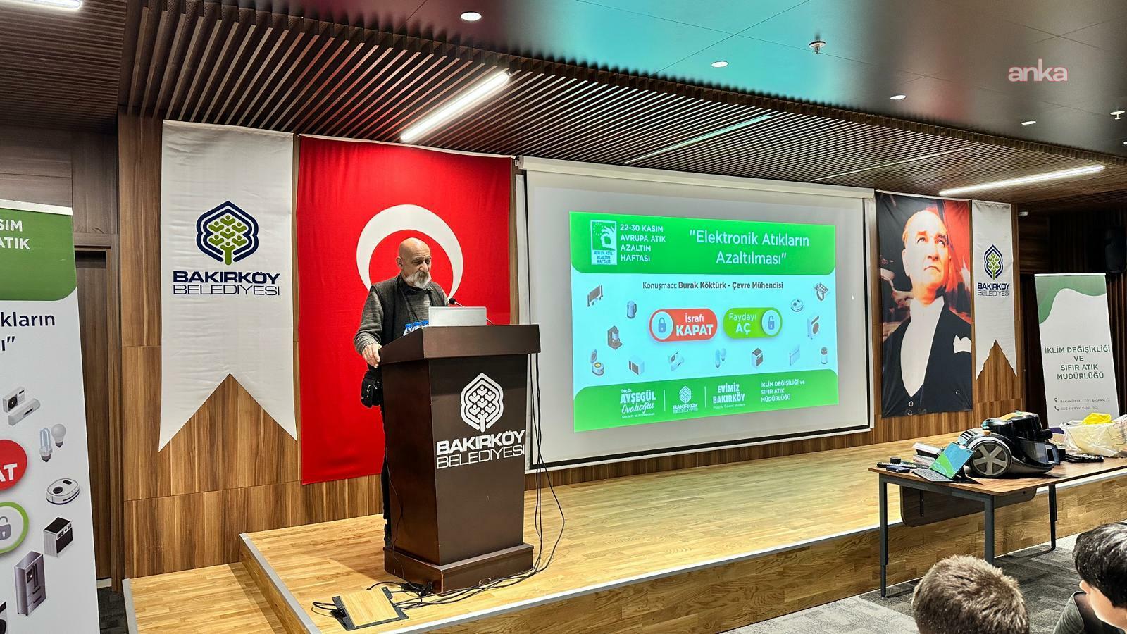 Bakırköylü çocuklar elektronik atıklar konusunda bilinçlendirildi