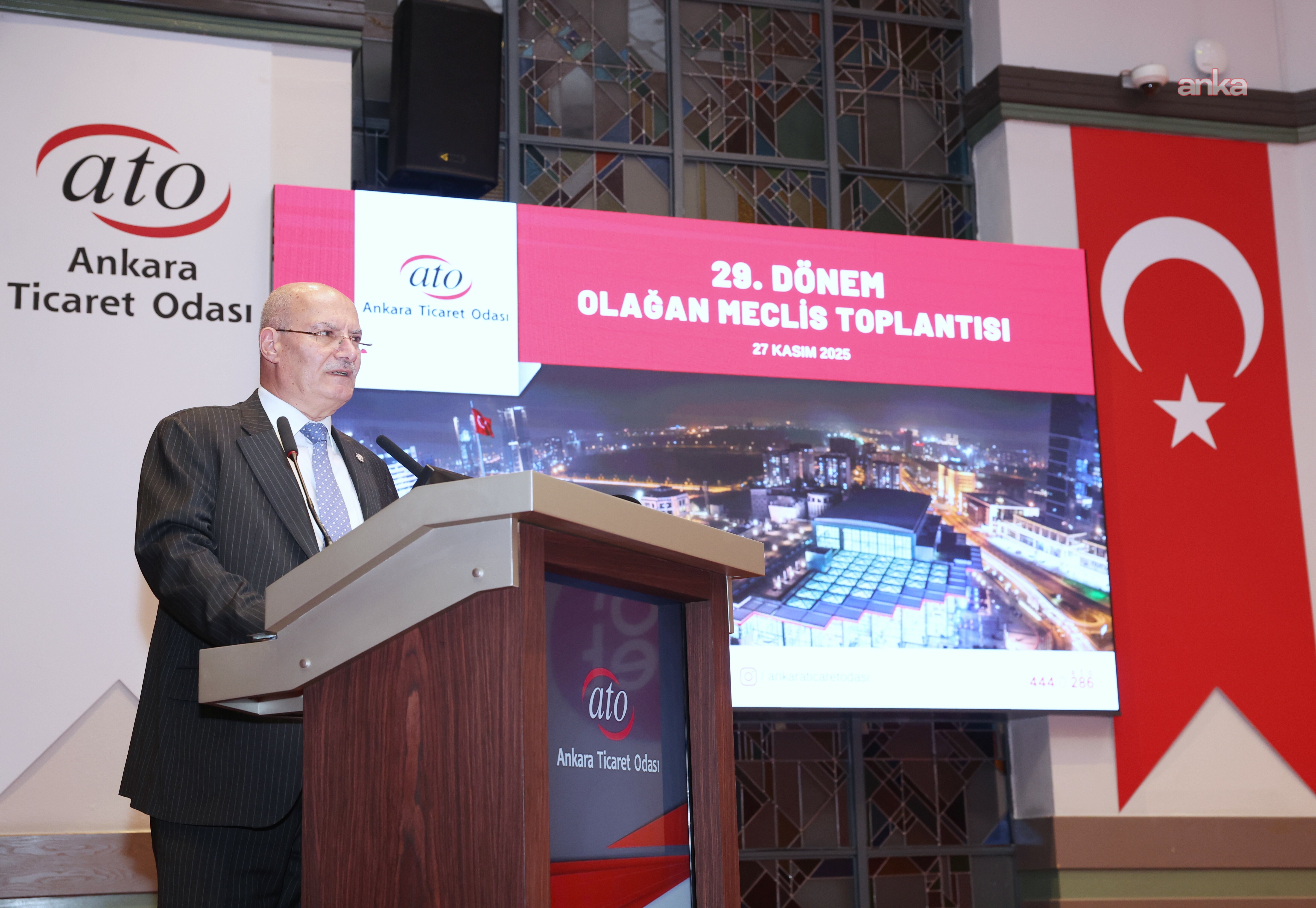 ATO Başkanı Baran: "Olası deprem riskine karşı sanayi tesislerini, Ankara merkezde olacak şekilde İç Anadolu'ya taşıyalım"