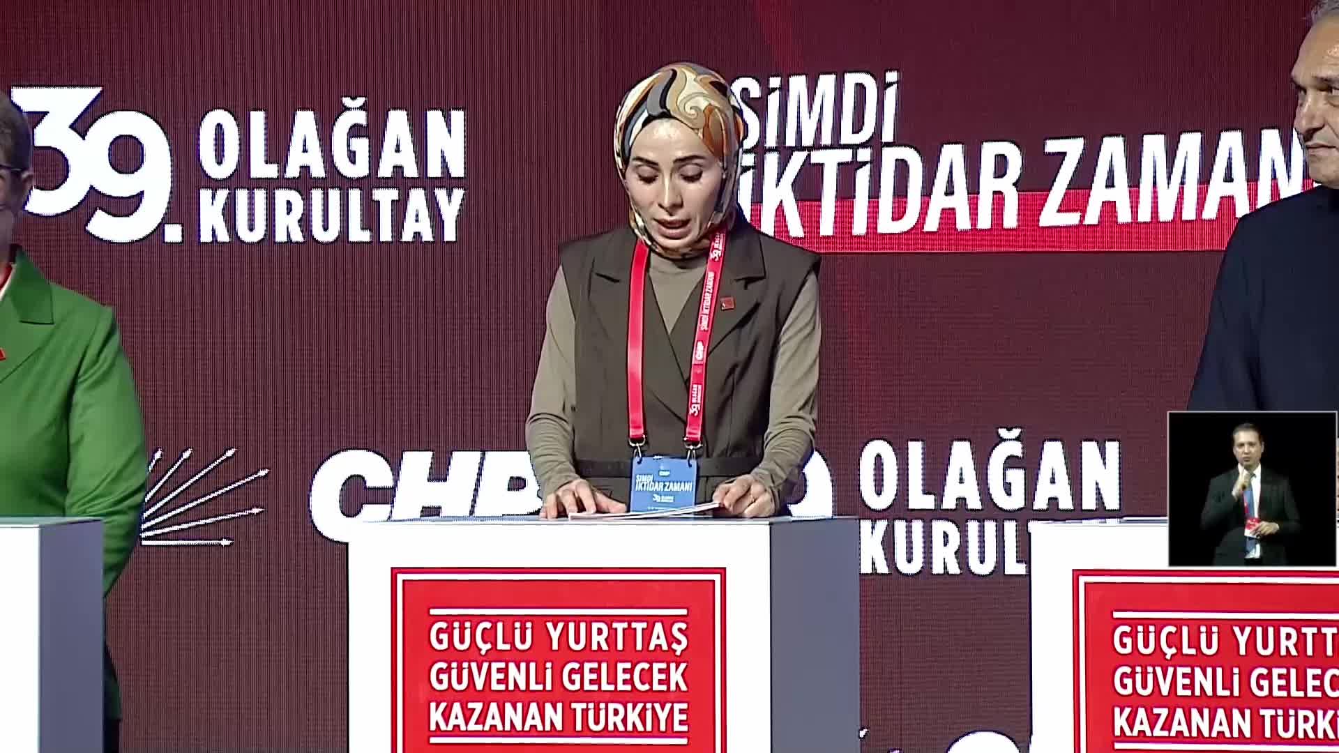 CHP’nin 39’uncu Olağan Kurultayı… Sevgi Kılıç: "Bölgesel adalet ve kapsayıcı kalkınma anlayışıyla bütün gençler için çalışıyoruz"
