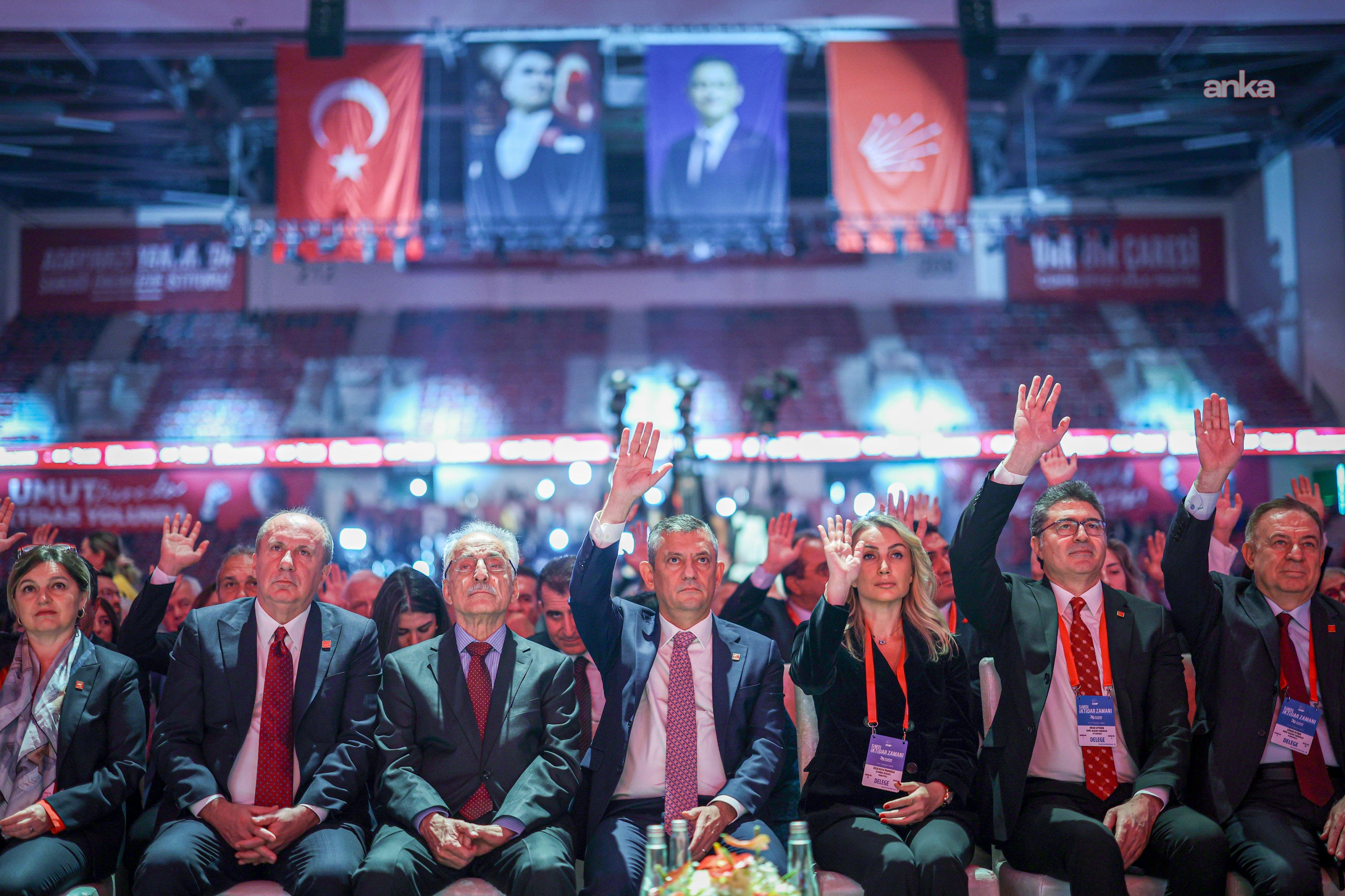 CHP’nin 39’uncu Olağan Kurultayı... Parti tüzüğünün 15 maddesinde yapılan değişiklik oy birliğiyle kabul edildi