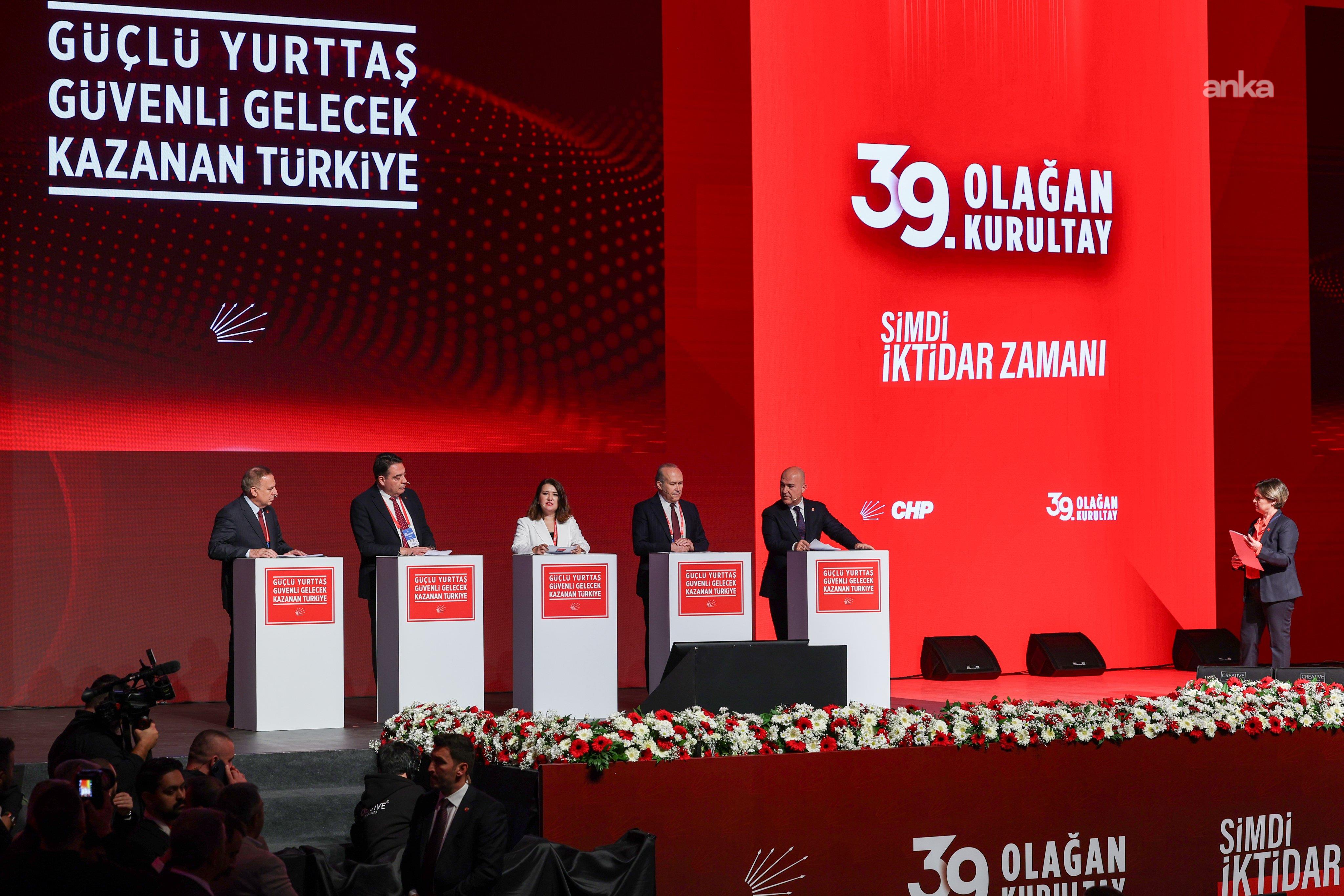 CHP’nin 39’uncu Olağan Kurultayı... İlk gün parti programının kabulü ve tüzük değişikliğiyle tamamlandı