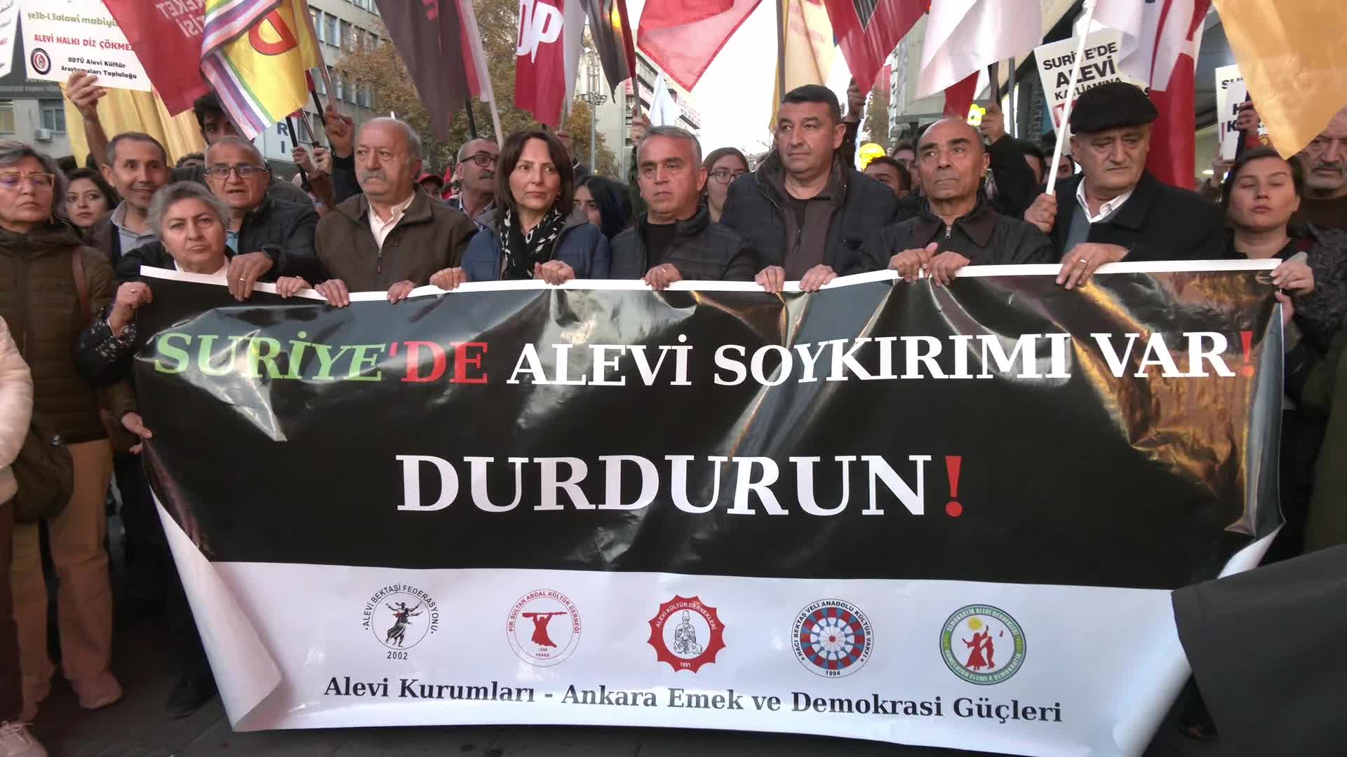 Suriye’deki Alevilere yönelik saldırılar protesto edildi: AKP, MHP hükümetine çağrıda bulunuyoruz, Ahmet Şara hükümetine olan desteğinizi derhal sonlandırın