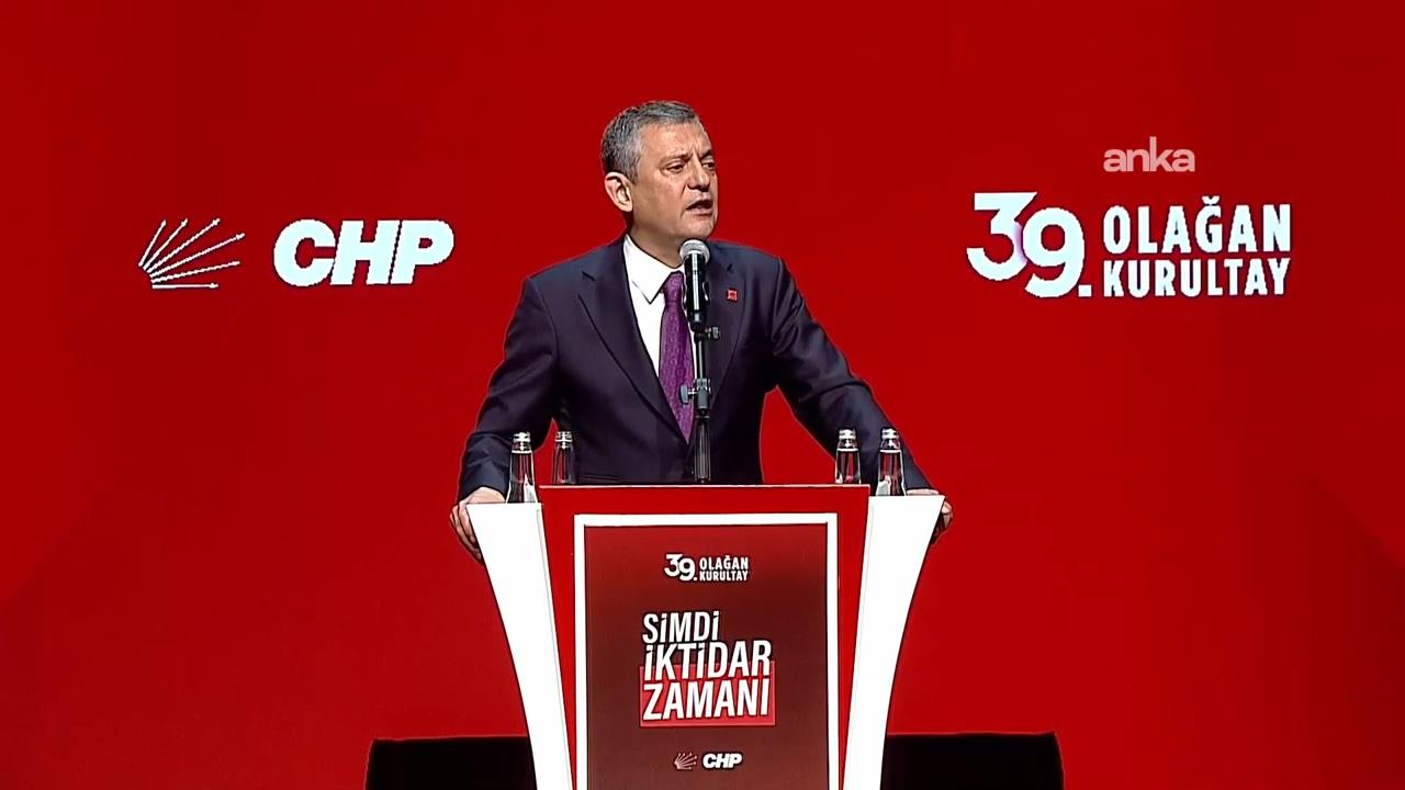 CHP'nin 39'uncu Olağan Kurultayı... Özgür Özel tek genel başkan adayı