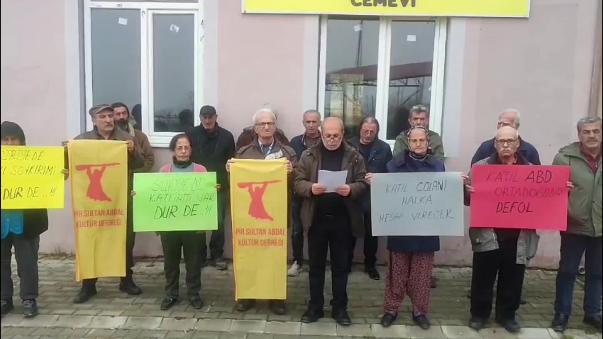 PSAKD Malatya şubeleri  Suriye’de Alevilere yönelik saldırıları kınadı