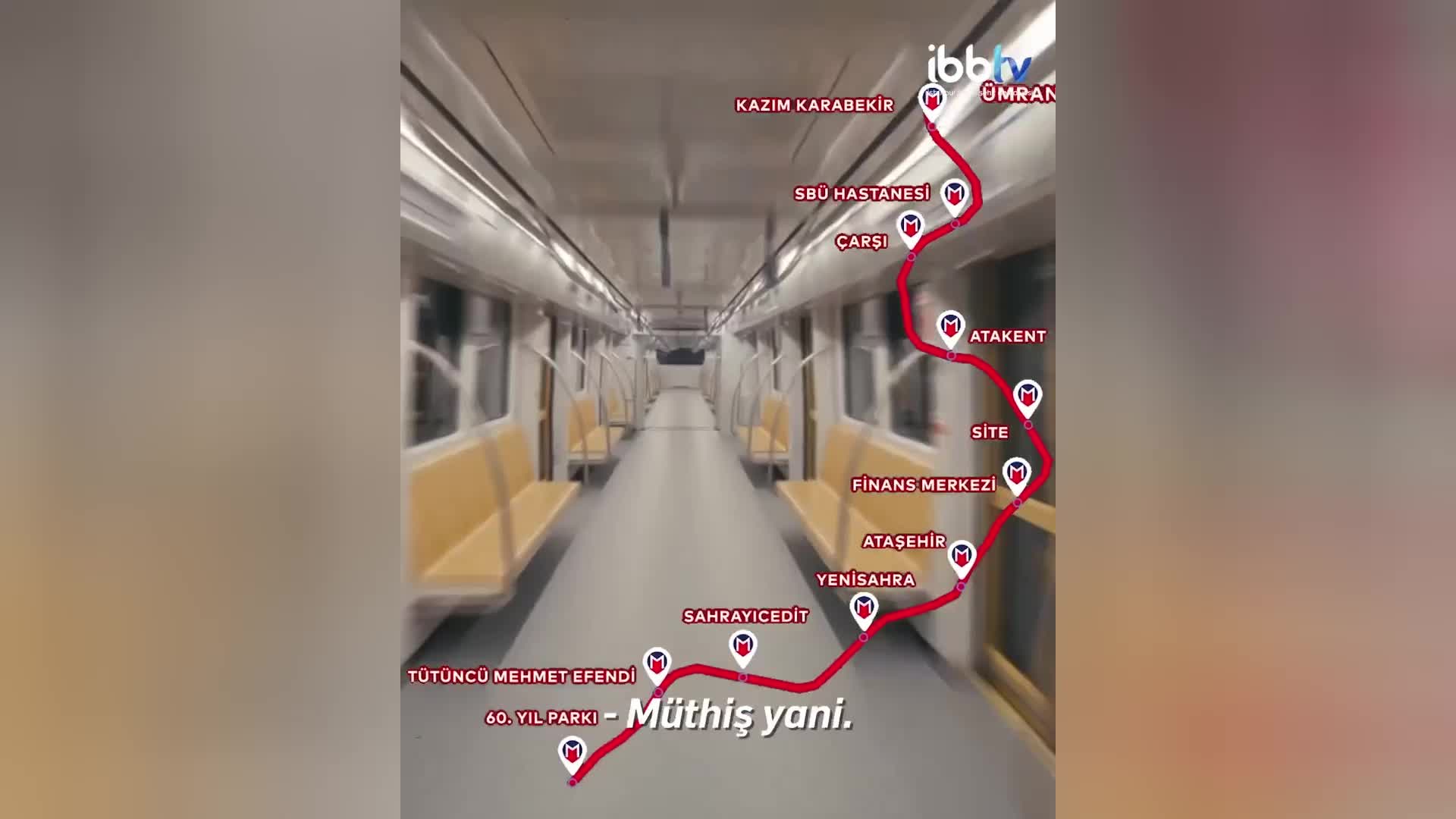 İBB: Kredisini tamamlayarak ayağa kaldırdığımız Ümraniye-Ataşehir-Göztepe Metro Hattı’nın fiziki ilerlemesi yüzde 90 seviyesine ulaştı